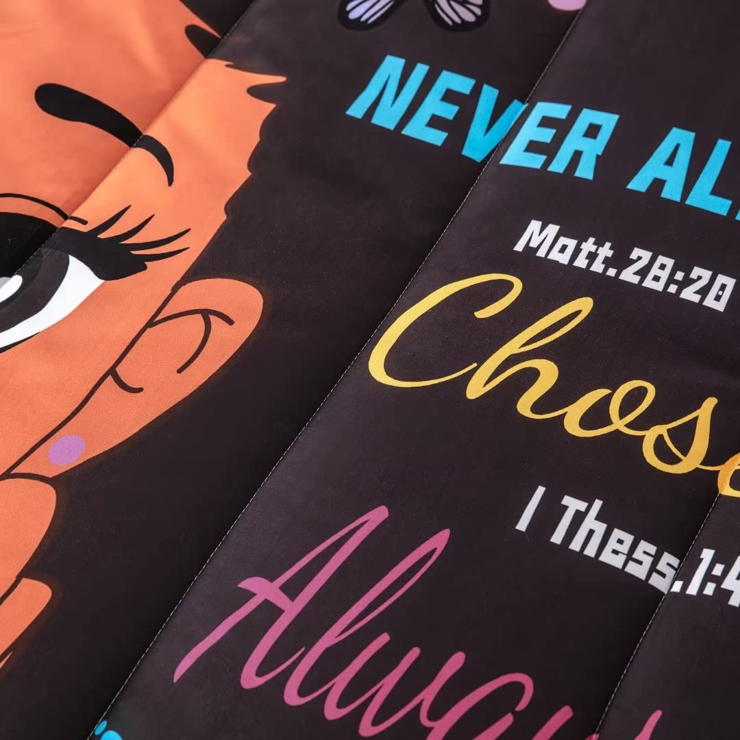 Black Girl Magic Comforter Set Queen Size for Kids & Teens - African American Inspirational Bedding with Motivational Quotes | Perfect for Princess Themed Bedrooms & Teen Room Decor
