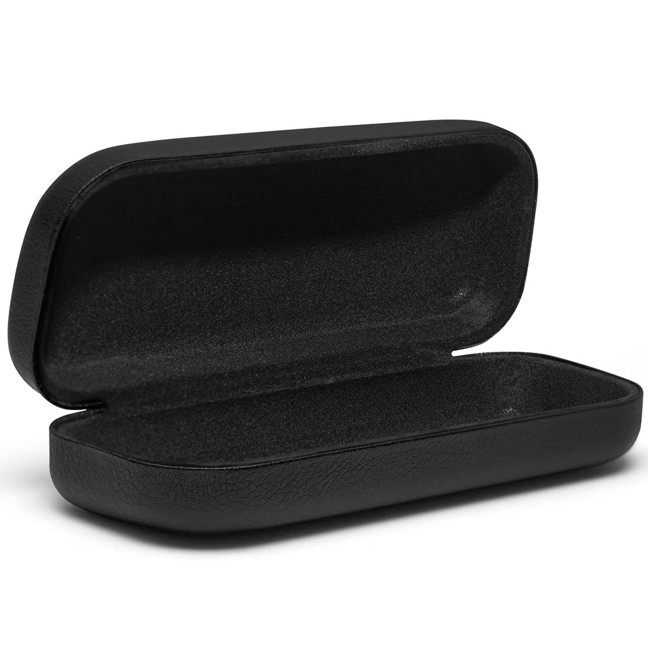 Premium Large Faux Leather Eyewear Case - Hard Shell Glasses & Sunglasses Storage Holder for Men & Women | Travel, Home, Office Organization Accessory