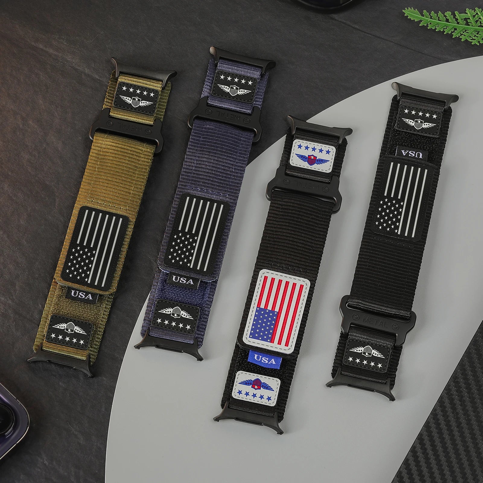 Durable Nylon Military Strap for Samsung Galaxy Watch Ultra - Tactical Watch Band for Outdoor, Hiking, and Adventure Activities
