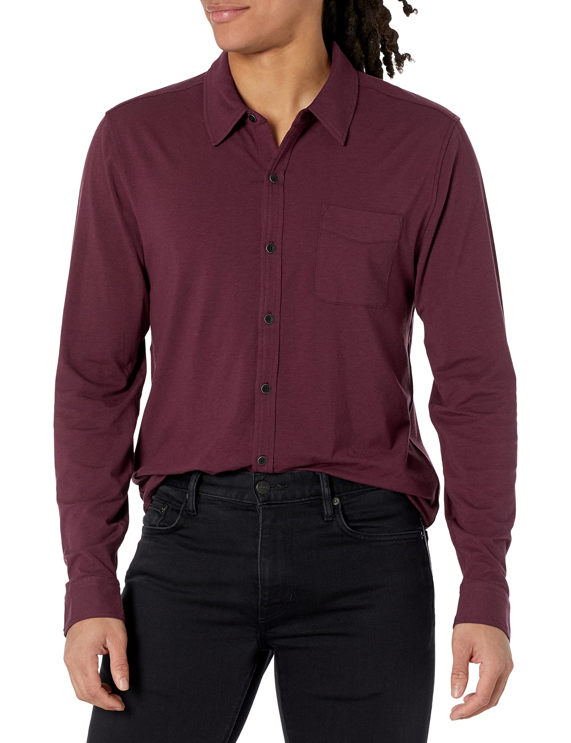 PAIGE Men's Stockton Button Up Long Sleeve Casual Shirt | Slim Fit Dress Shirt for Work & Business | Office, Date Night & Formal Occasions