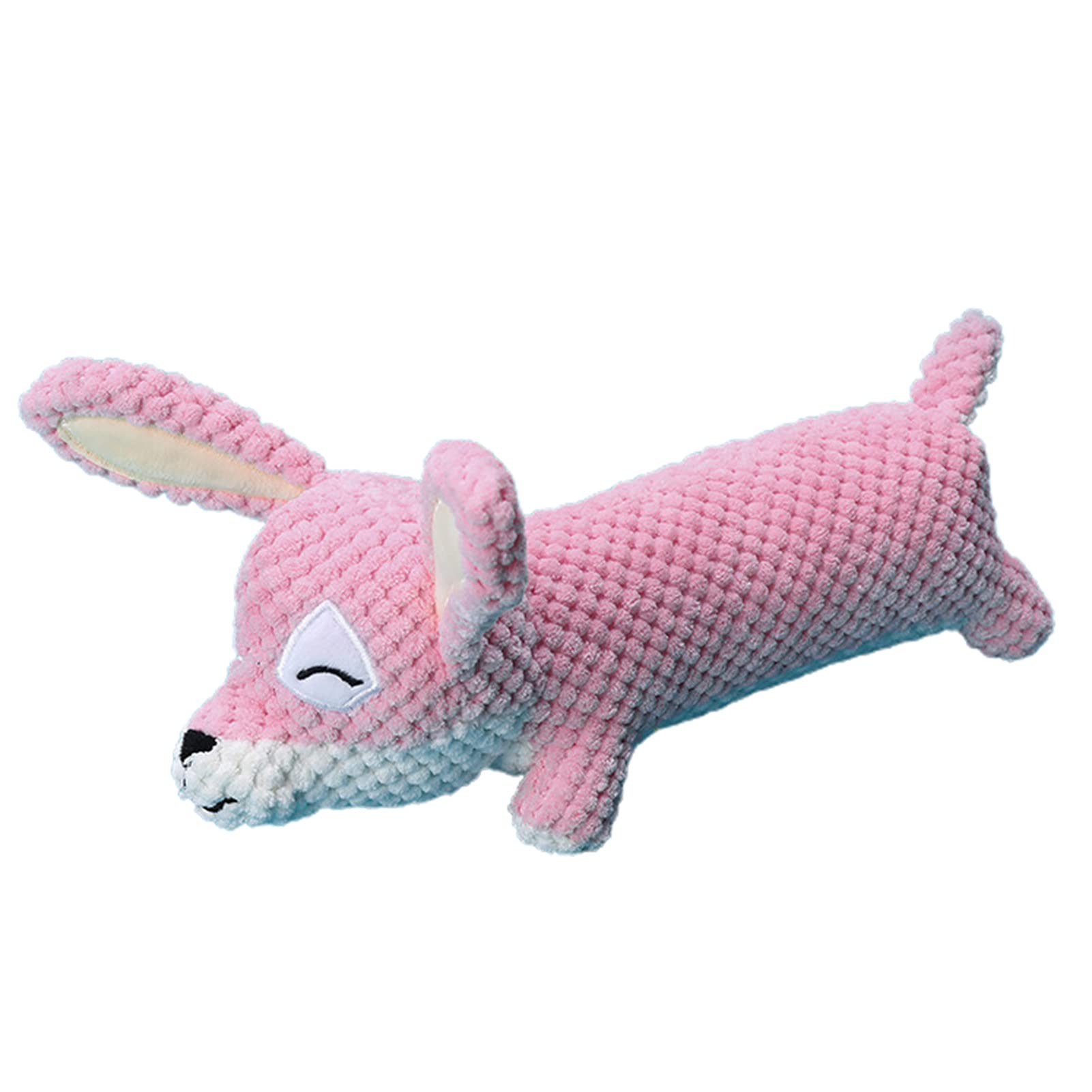 Durable Dog Chew Toy for Teeth Cleaning - Cartoon Animal Plush Molar Chewing Toy, Safe & Non-Toxic Pet Supplies for Puppies & Small Dogs (Pink) - Perfect for Teething, Boredom Relief & Interactive Play