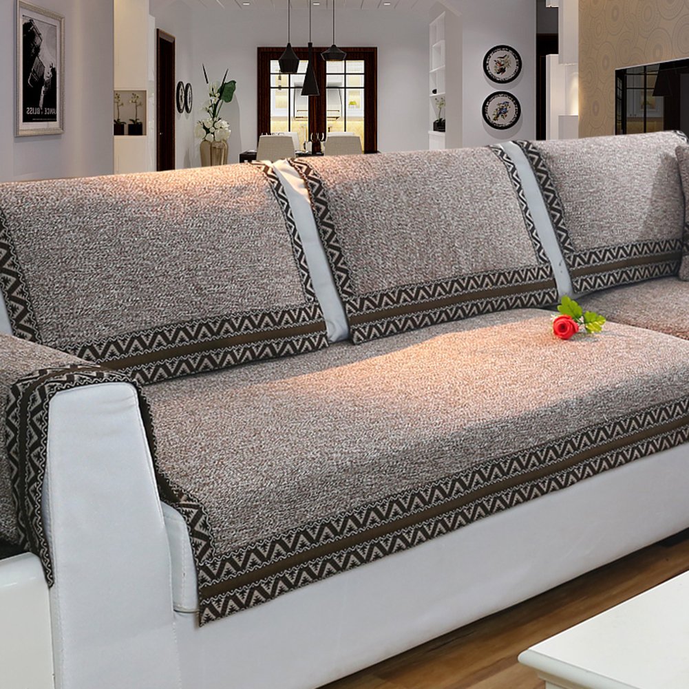 A Cozy Transformation: The Story of a Vintage Cotton L-Shaped Sofa Slipcover