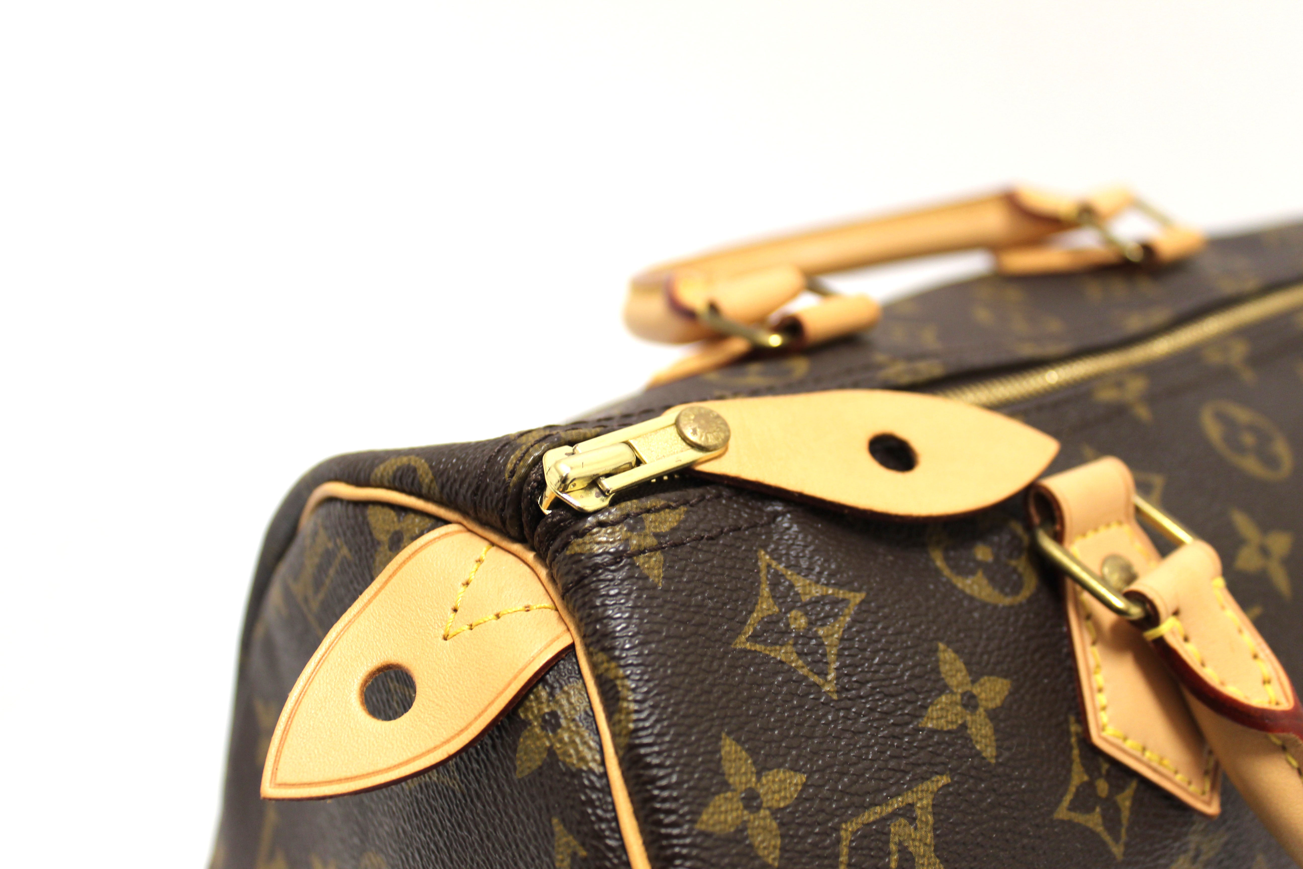 Authentic Louis Vuitton Speedy 30 Handbag - Classic Monogram Canvas Crossbody Purse for Women | Luxury Designer Shoulder Bag for Work, Travel & Everyday Use