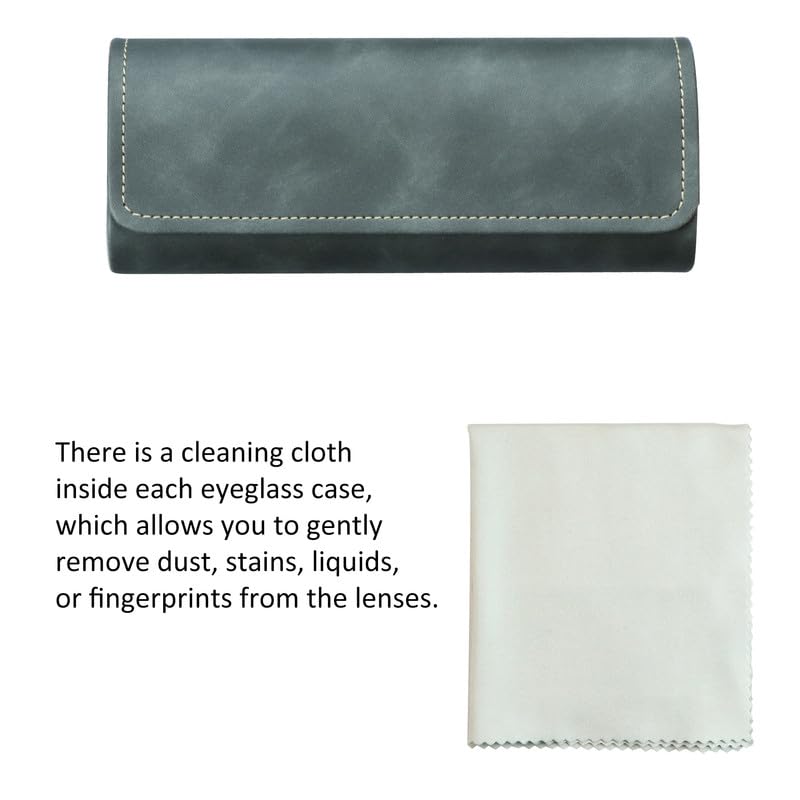 Durable Hard Shell Eyeglass Case for Men, Women & Kids - Protective Sunglasses & Eyeglasses Storage - Perfect for Travel, School & Everyday Use