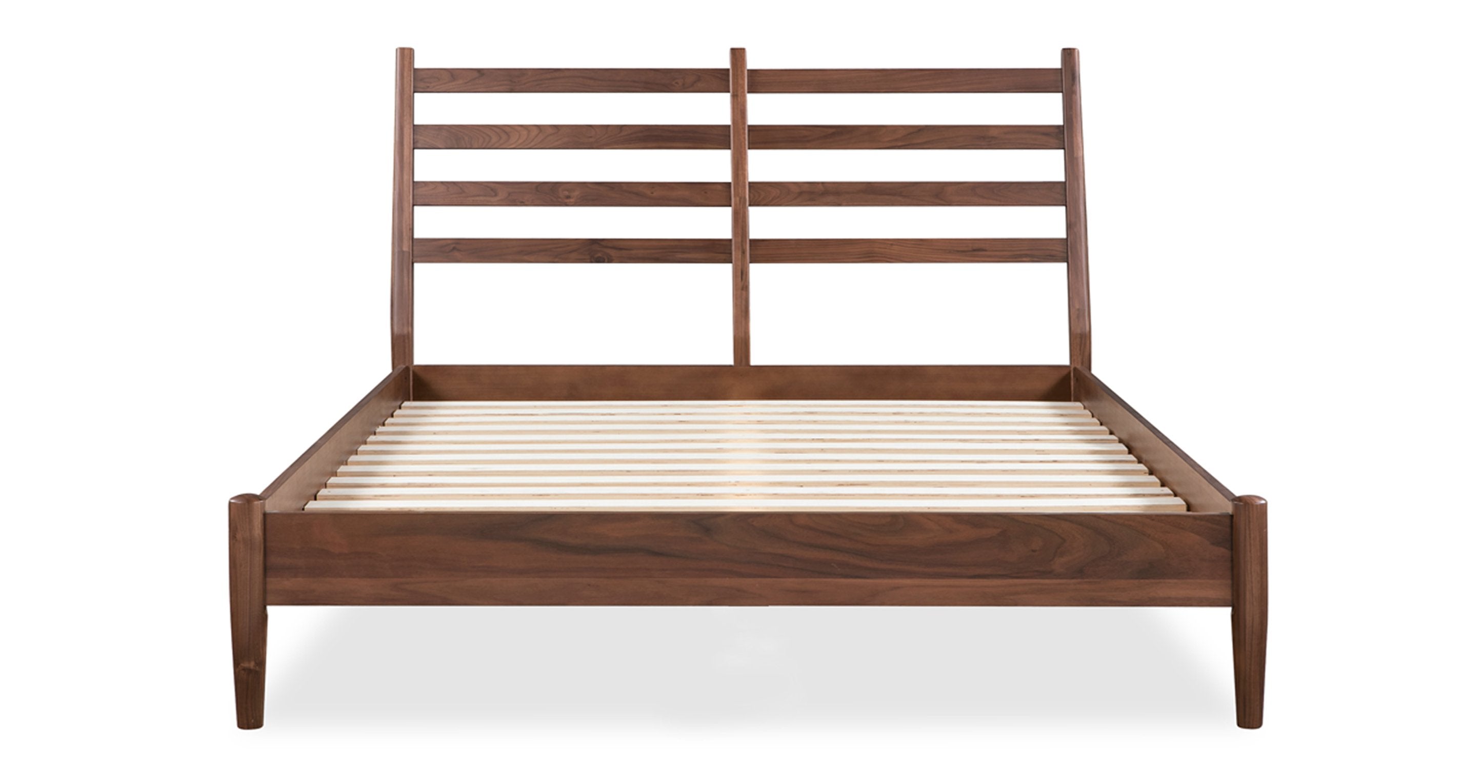 Luxury Truro Bed Frame with Premium Leather Cushions - Queen Size Modern Platform Bed for Master Bedroom, Guest Room & Home Decor