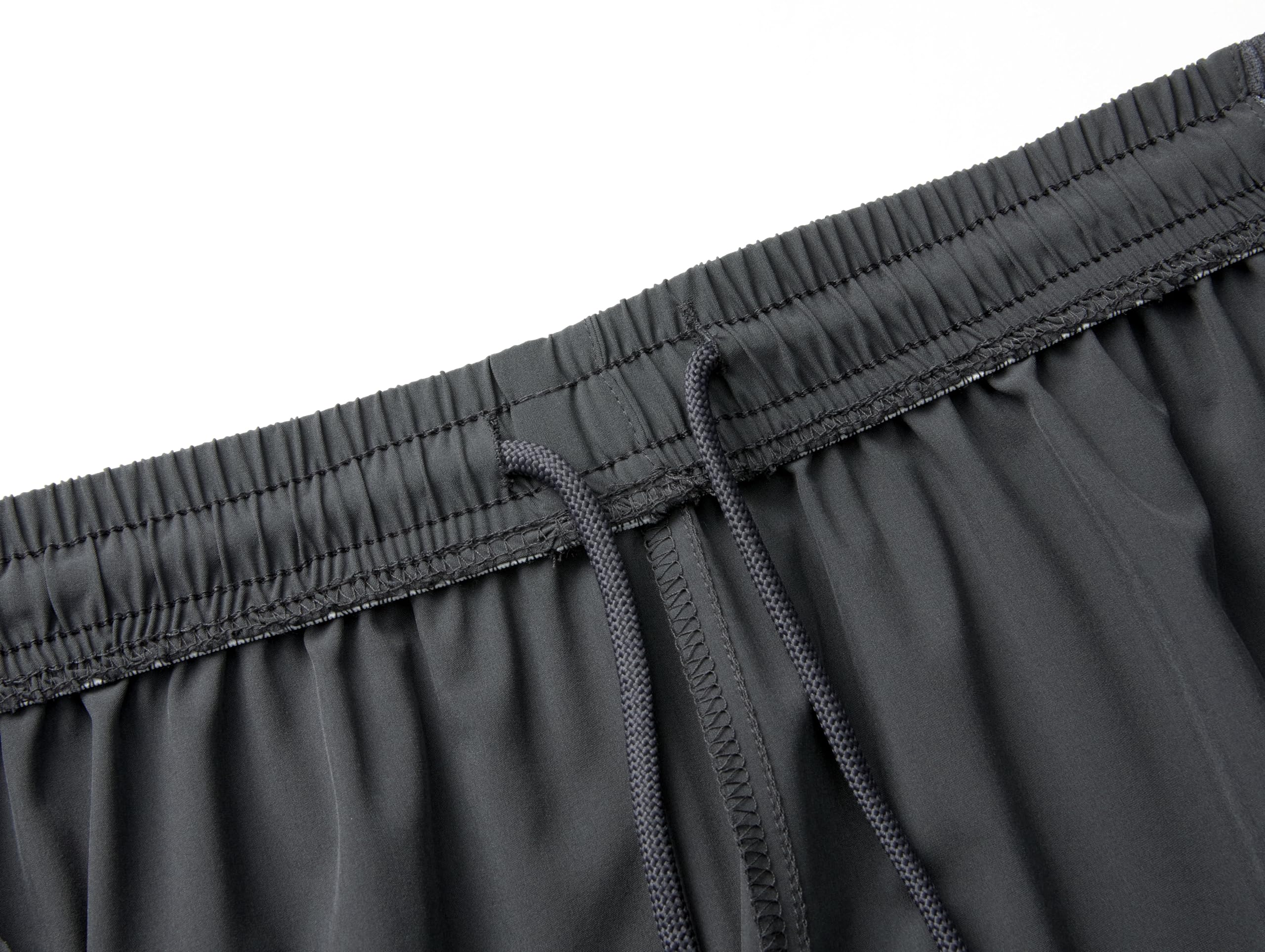 Men's Quick Dry Running Shorts with Zipper Pockets - 7 Inch Athletic Gym Shorts for Workout & Jogging - Breathable Moisture-Wicking Fabric with Drawstring Waist - Perfect for Running, Training, and Outdoor Activities