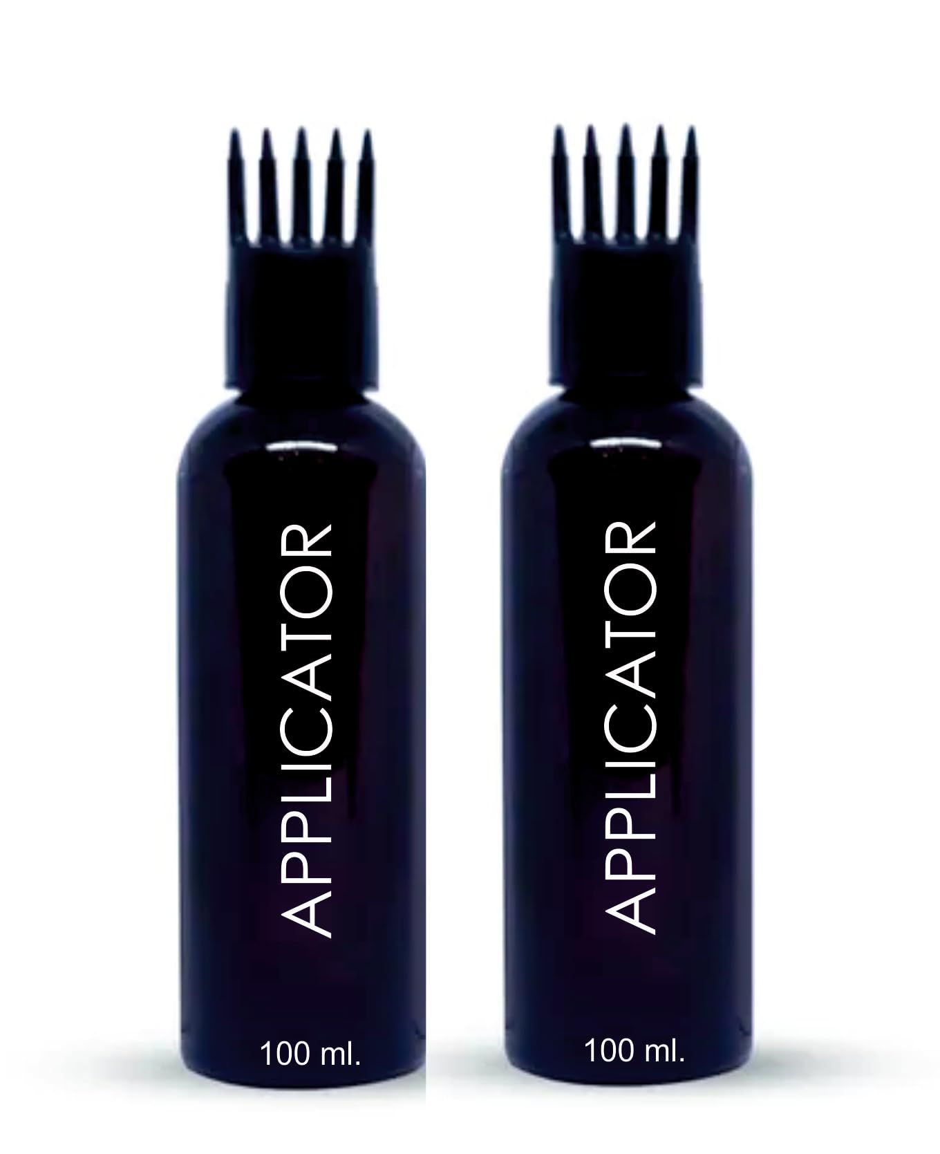 **Ved Baba Hair Root Applicator Bottle with Comb Cap - 2 Pack Refillable Bottles for Hair Oil, Shampoo & Hair Color - Perfect for Salon, Home Hair Care & DIY Treatments**