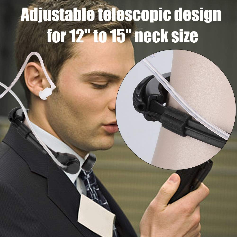 Ciciglow Tactical Walkie Talkie Headset with Throat Control - Compatible with Z-Tactical Bowman Elite II HD01 HD02 HD03 H50 H60 - Military Communication Headset for Outdoor Activities, Airsoft, Hunting & Security Operations
