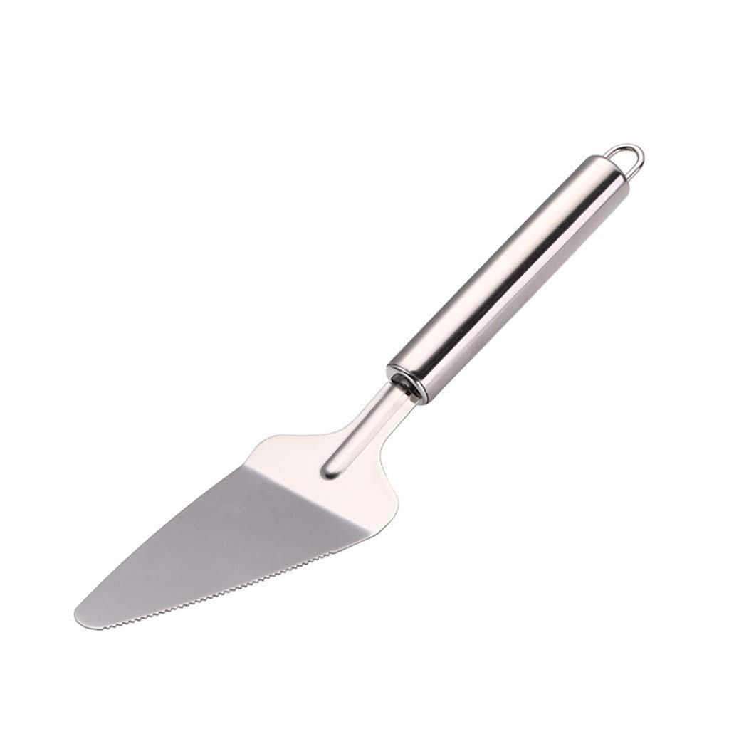 Ellymi Stainless Steel Cake Spatula - Professional Baking Knife & Pizza Cutter Tool with Holder | Perfect for Cake Decorating, Cookie Transfer & Pizza Serving | Durable Metal Kitchen Spatula for Bakers & Chefs