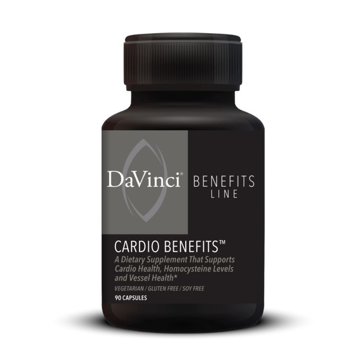 DaVinci Cardio Benefits Supplement - 90 Capsules for Heart Health & Cardiovascular Support - Perfect for Active Lifestyles & Wellness Routines