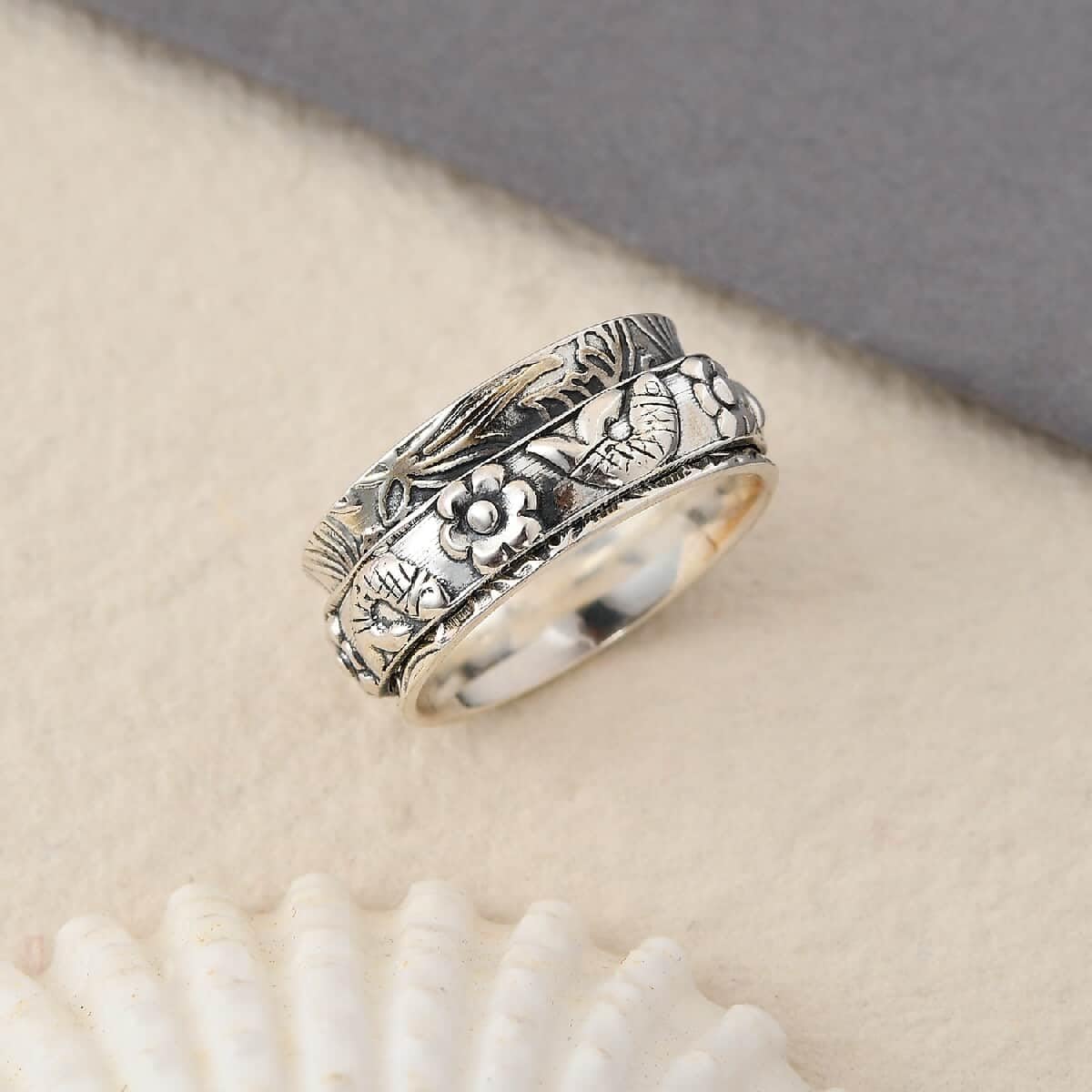 925 Sterling Silver Mom Spinner Ring for Women - Elegant Spinning Jewelry Gift for Mother's Day, Birthday & Anniversary | Perfect for Everyday Wear, Special Occasions & Heartfelt Gifting