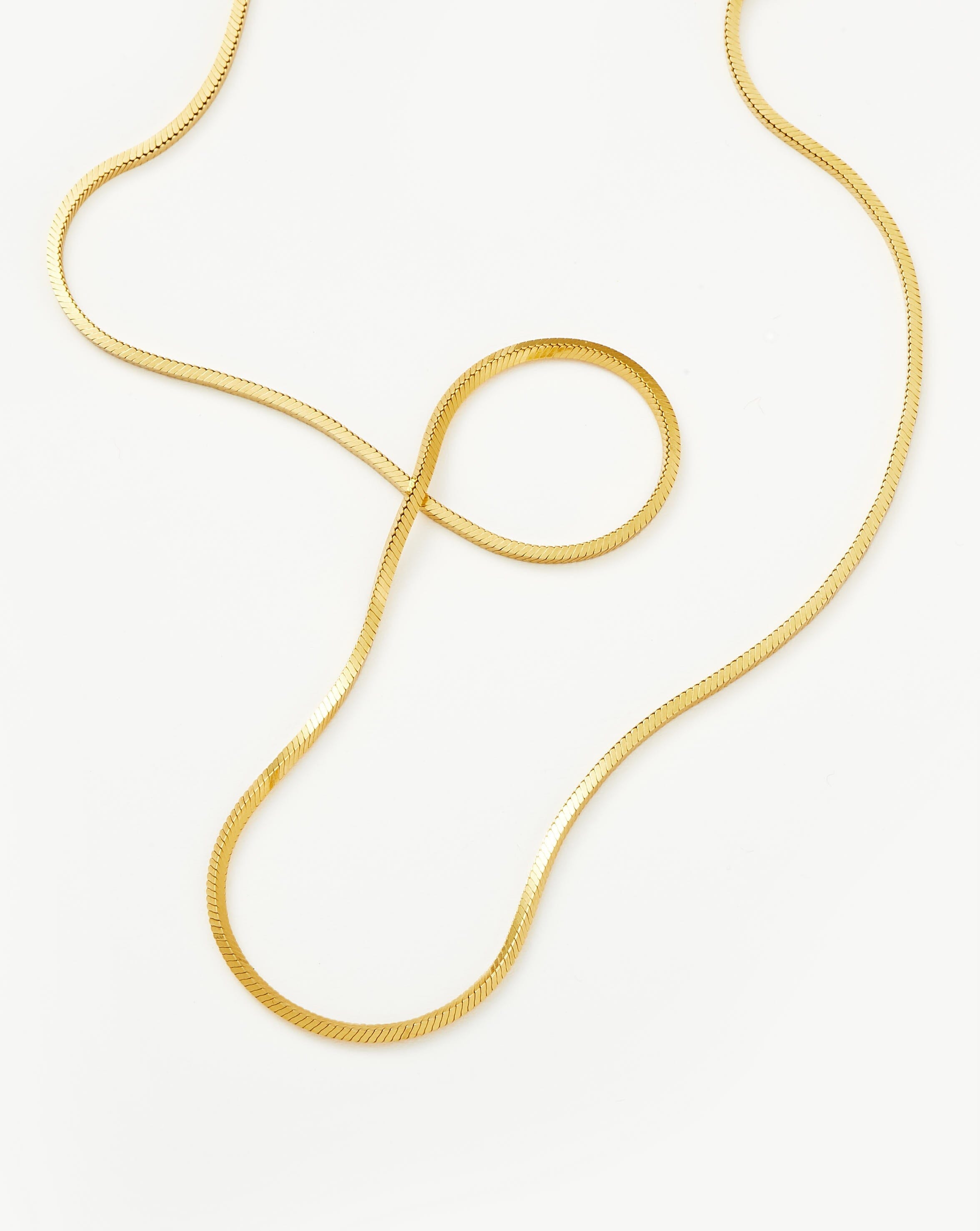 Lucy Williams Medium Square Snake Chain Necklace - Elegant Gold Plated Jewelry for Women | Perfect for Everyday Wear, Date Nights & Special Occasions