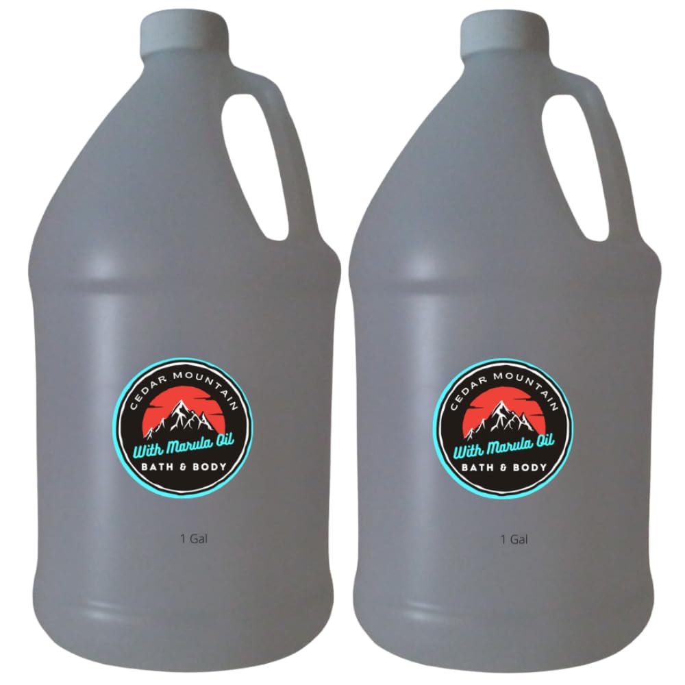 Cedar Mountain Orange Blossom & Sweet Jasmine Scented Body Lotion with Marula Oil - 1 Gallon (2 Pack) | Hydrating Moisturizer for Dry Skin | Perfect for Daily Use, Spa Days & Gift Giving