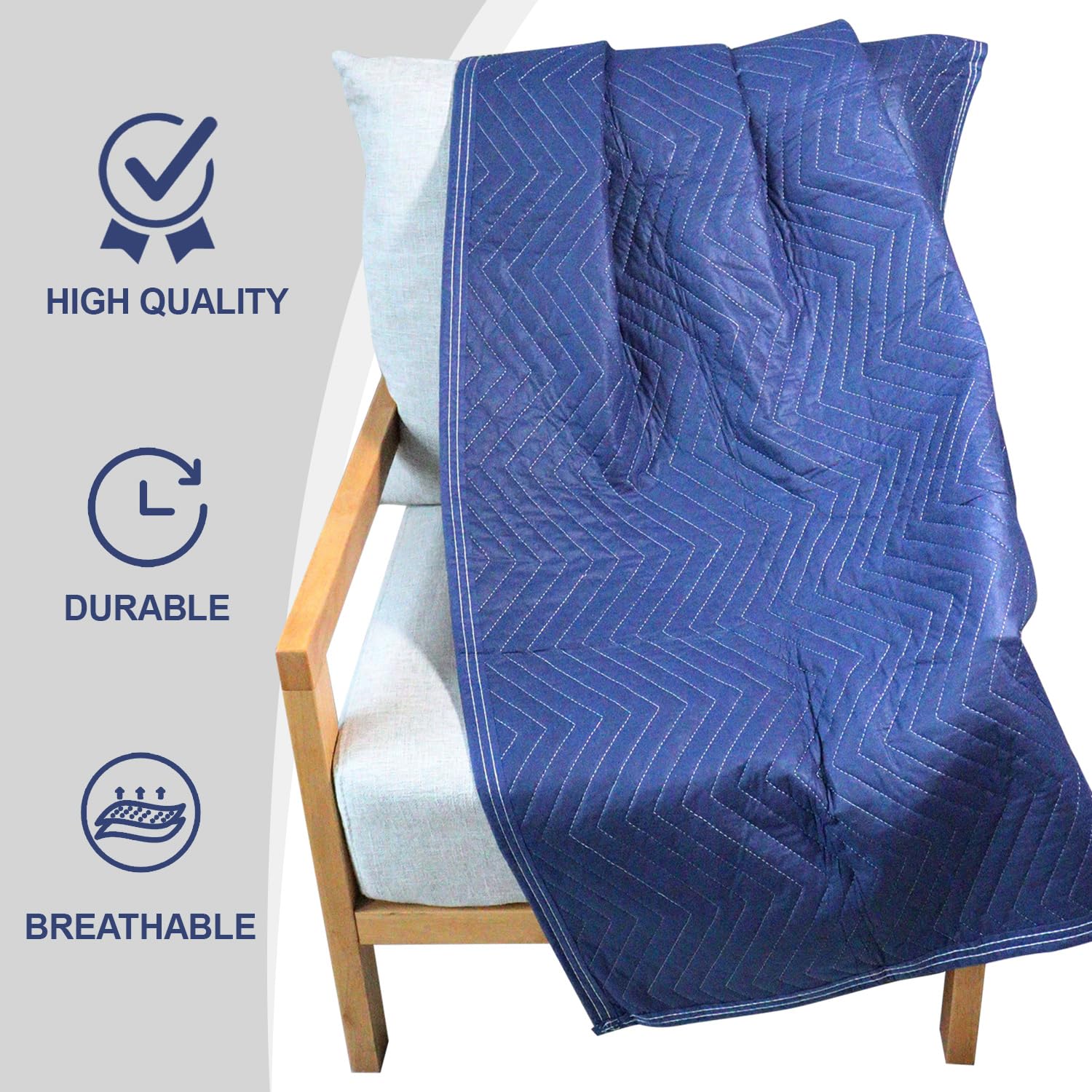 4 Pack Heavy Duty Moving Blankets 40