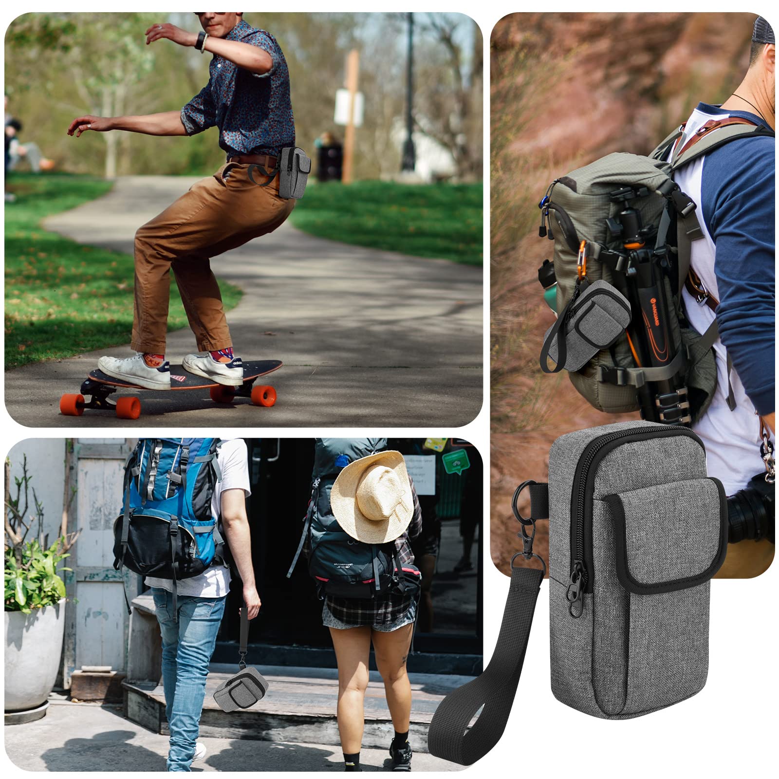 DJI Osmo 6/5/4 SE Travel Belt Case - Portable Storage with Belt Keeper for Smartphone Gimbal - Outdoor Vlogging
