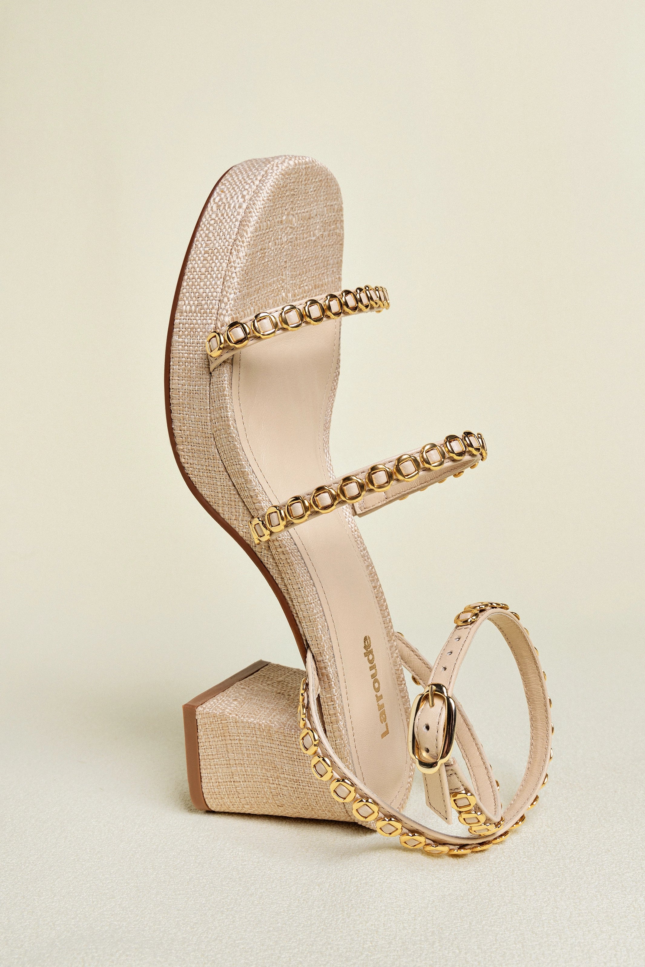 Gio Milanina Women's Beige Raffia Sandals - Comfortable Summer Beach Shoes for Outdoor Walking and Vacation