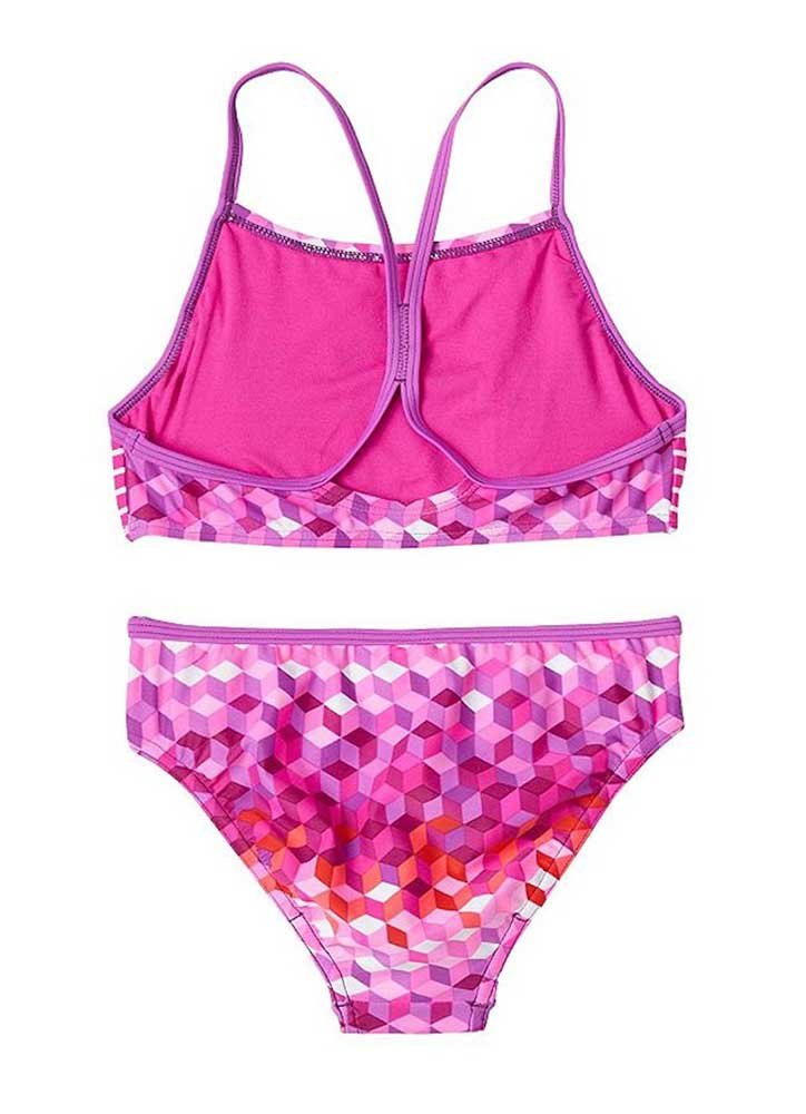 Speedo Girls' Electric Purple Bikini Swimsuit Set - 2 Piece Swimwear for Teens & Juniors - Perfect for Pool, Beach & Summer Vacations
