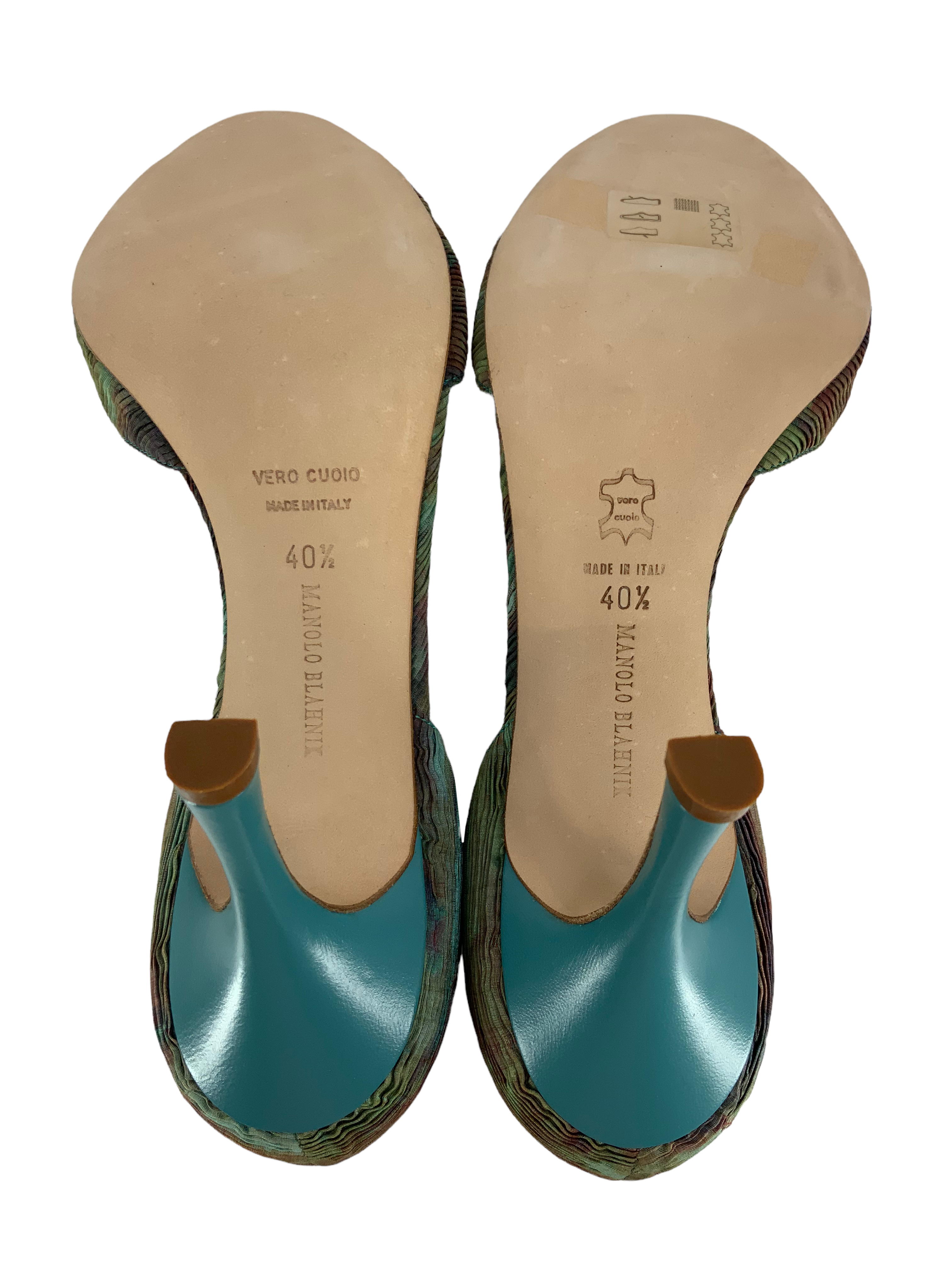 Manolo Blahnik Embellished Pleated Satin d'Orsay Pumps - Women's Size 10.5 (US) | Luxury Designer Heels for Weddings, Parties & Special Occasions