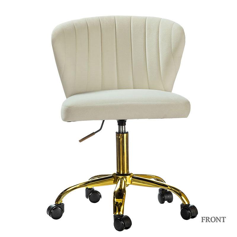 Premium Chandra Velvet Office Chair - Ergonomic Executive Desk Chair with Lumbar Support for Home & Office Workspaces - Comfortable Modern Computer Chair for Long Hours of Sitting