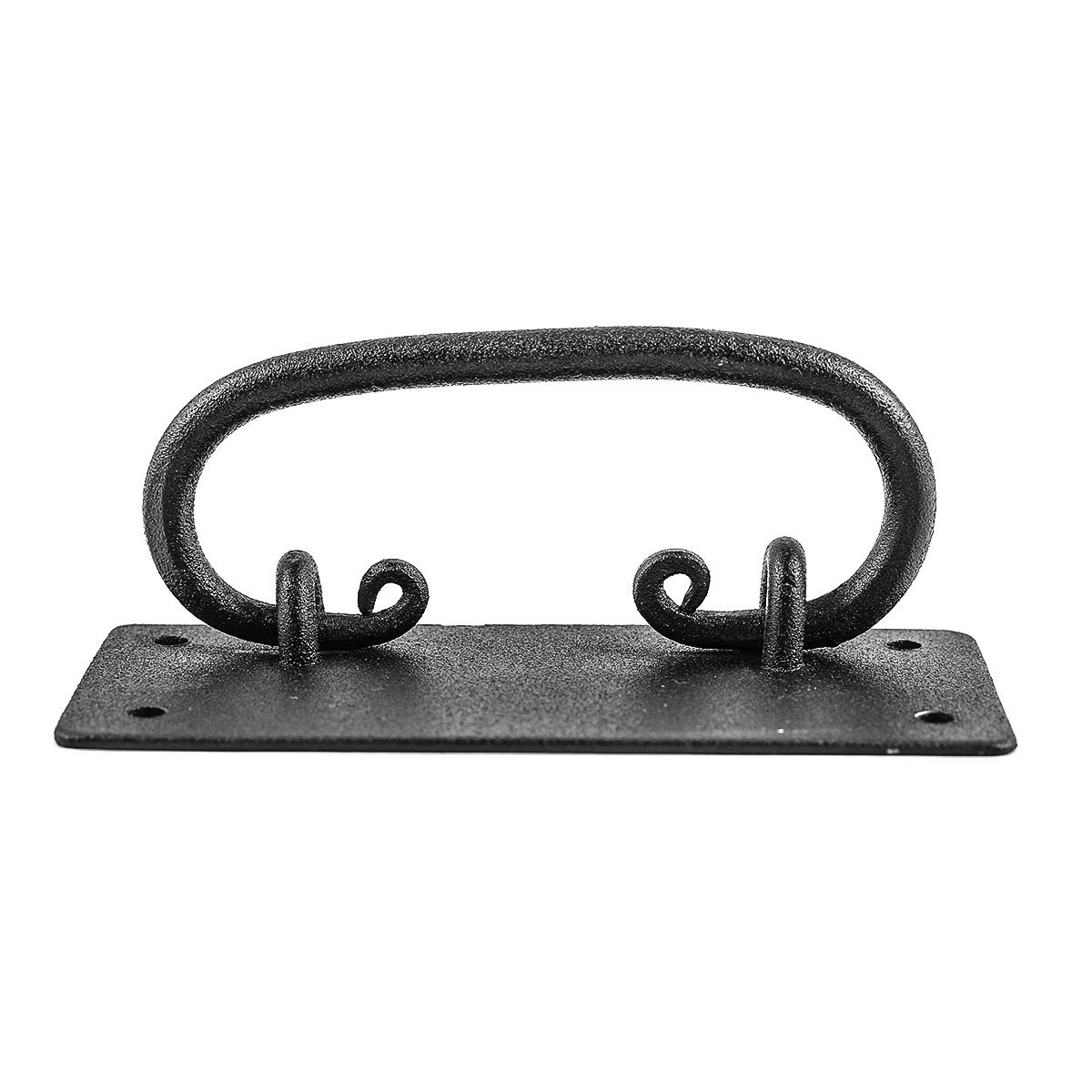 Black Wrought Iron Drawer Bail Pulls 4.4 Inch - Cabinet Hardware with Mounting Screws for Kitchen, Bathroom & Furniture Renovation | Renovators Supply Manufacturing