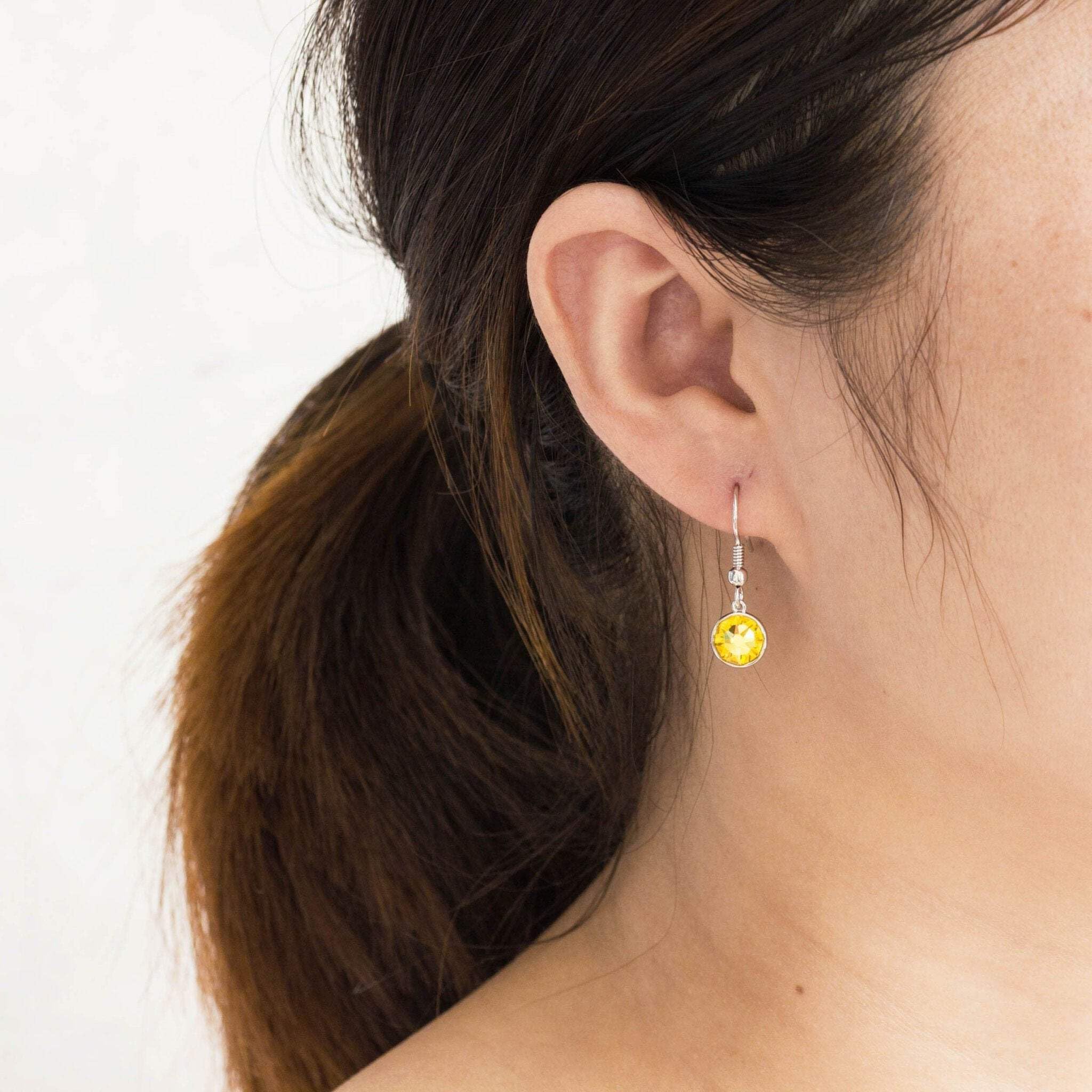 Topaz November Birthstone Earrings for Women - Elegant Gift Idea
