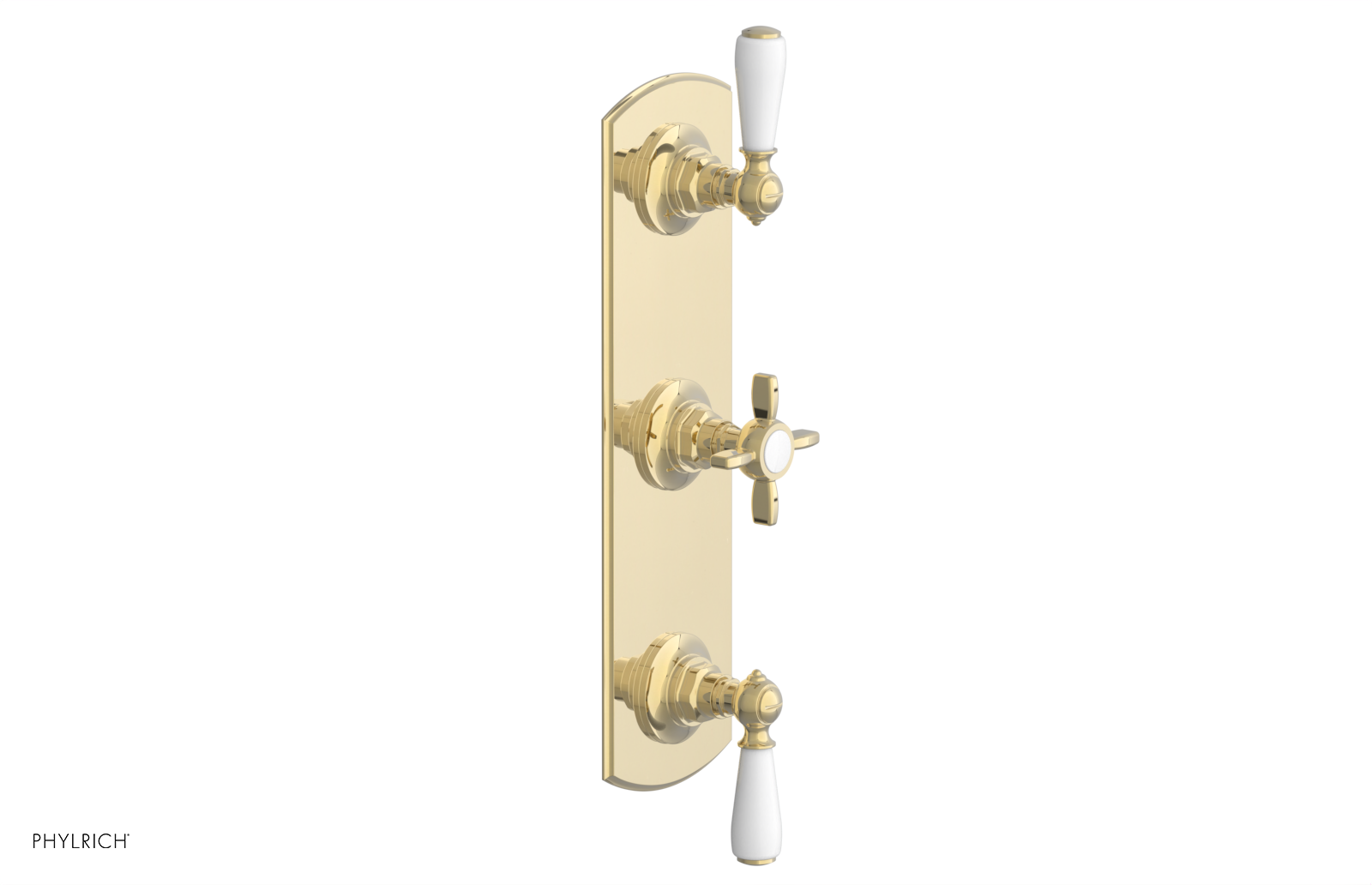 Jamestown Thermostatic Shower Valve with Dual Volume Control - White Accents (Model 4-740) | Perfect for Modern Bathroom Renovations & Spa-Like Shower Experiences