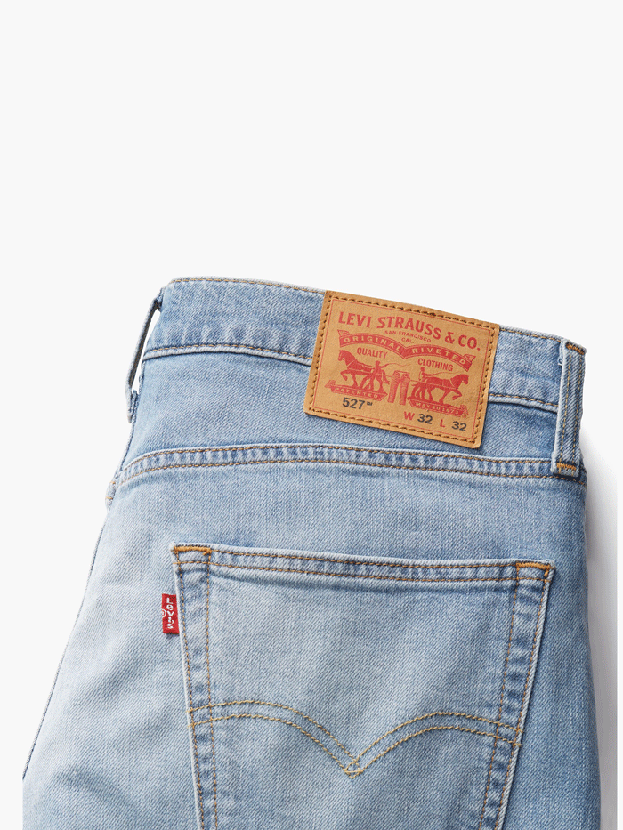 Levi's 527 Slim Stretch Boot Cut Jeans for Men - Medium Wash Denim Pants | Comfortable & Stylish for Casual Wear, Work & Night Out