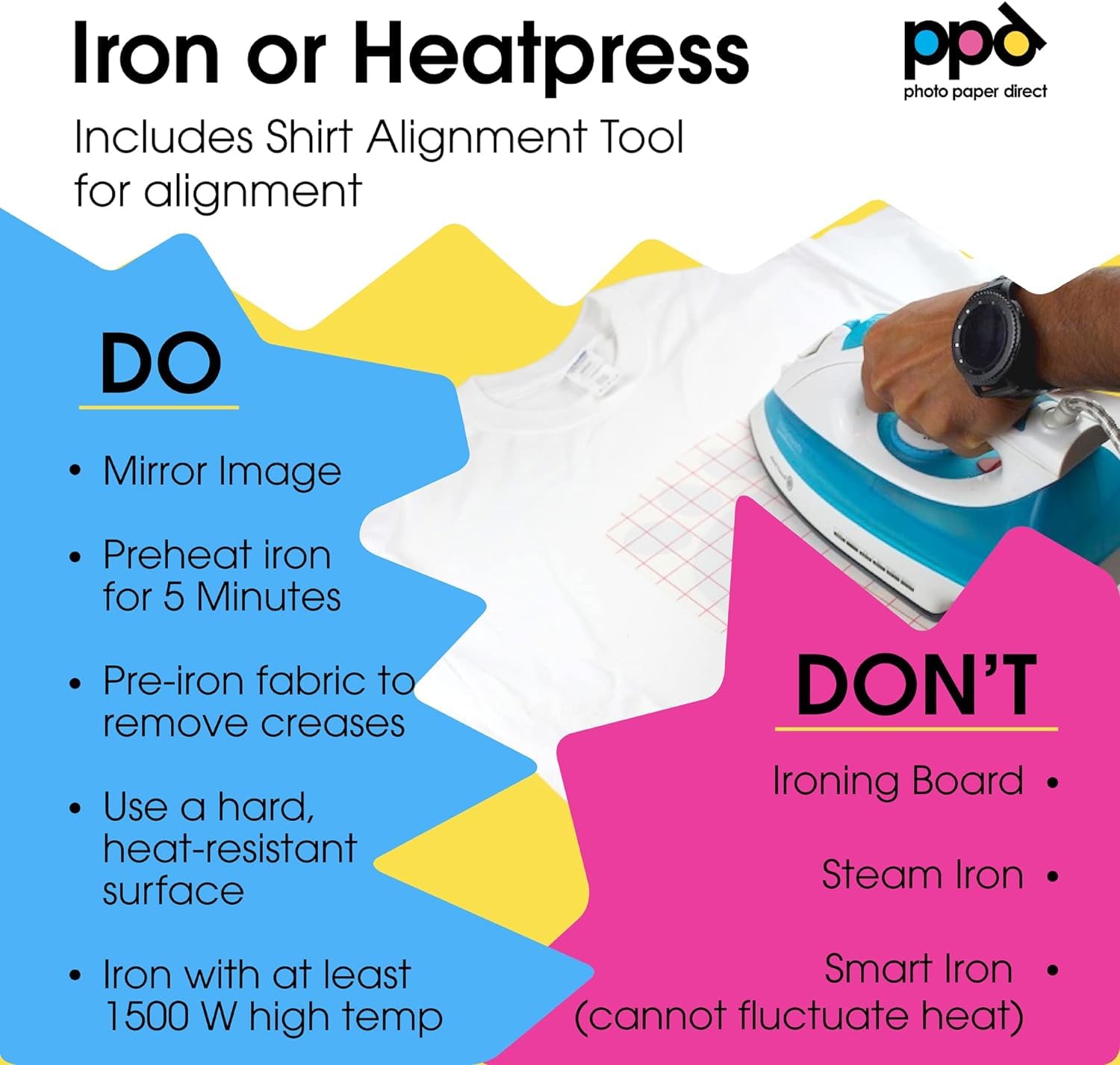 Premium PPD Iron-On Transfer Paper for Dark Fabric - Inkjet Printer Compatible, 11x17 Inches, Custom T-Shirt Heat Transfer Sheets - Durable, Flexible & Machine Washable (10 Sheets) - Perfect for DIY T-Shirts, Hoodies, Bags & Personalized Gifts