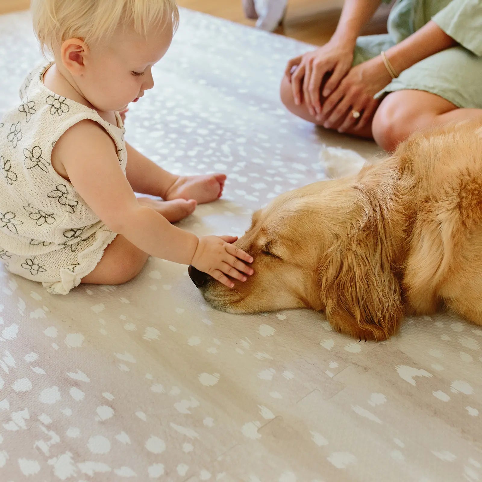 Little Nomad Play Mat for Babies & Toddlers - Soft, Non-Toxic Foam Floor Mat for Playtime, Crawling & Learning - Perfect for Nursery, Daycare & Home Use - Fawn Design
