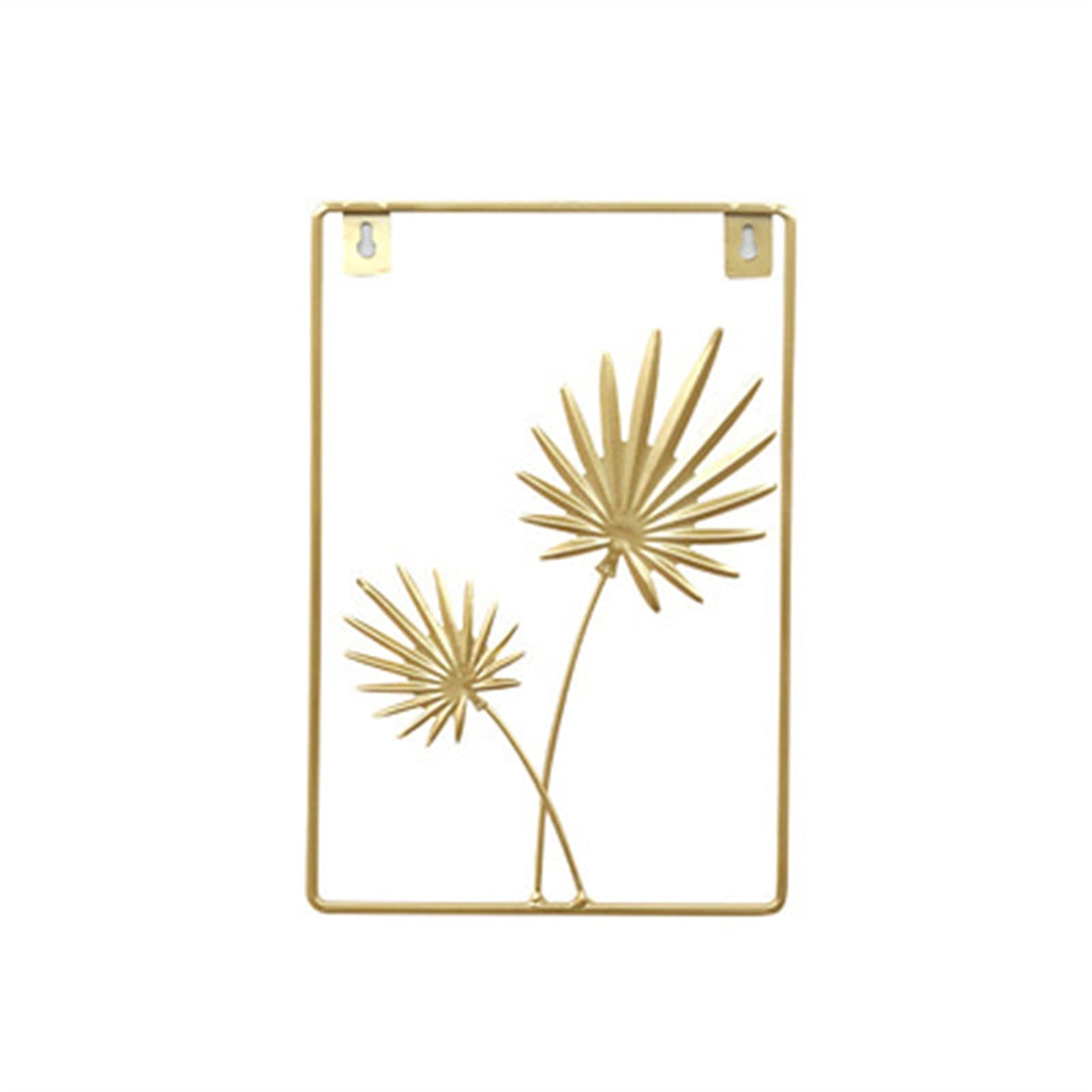 Nordic Style Metal Leaf Wall Hanging Decor - Modern Bedroom & Living Room Wall Art, Unique Home Decor Gift for Friends (Gold) - Perfect for Boho Chic Interiors & Housewarming Presents