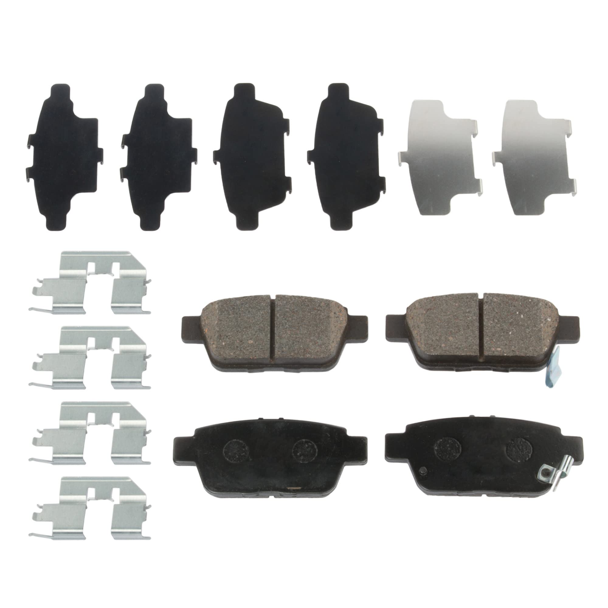 High-Performance Rear Brake Disc and Pad Kit for 2009-2014 Acura TL - Ceramic Brake Pads, 5-Lug Cast Iron Rotors - Perfect for Daily Driving & Highway Safety