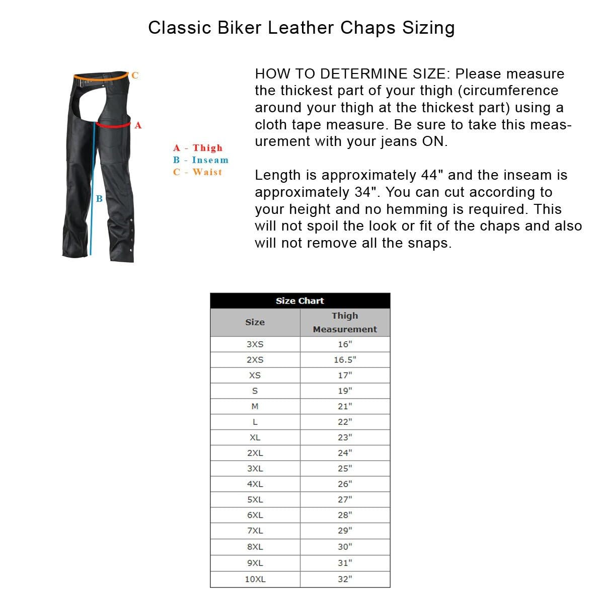 Premium Black Leather Motorcycle Chaps for Men - Riding Protection & Style