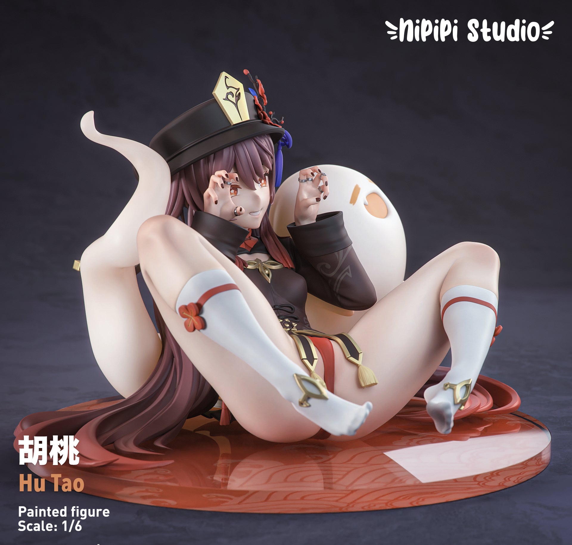 NiPiPi Studio Genshin Impact Hu Tao Cosplay Costume - Premium Quality Anime Outfit for Halloween, Cosplay Events & Themed Parties