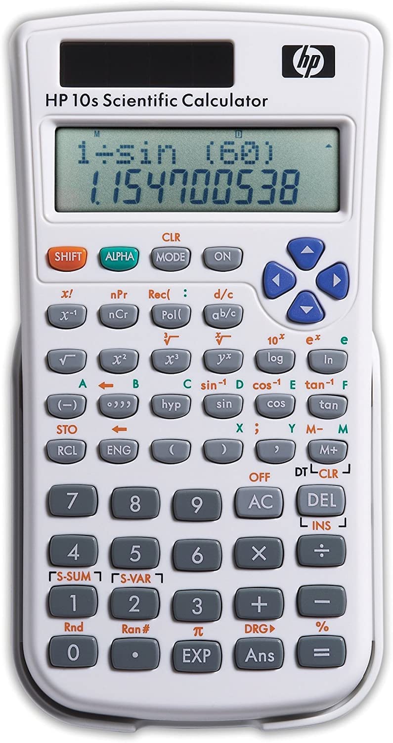 HP 10s Scientific Calculator (F2214AA#AK6) - Advanced Graphing Calculator for High School & College Students, Engineers & Professionals - Perfect for Algebra, Calculus, Statistics & Science Classes