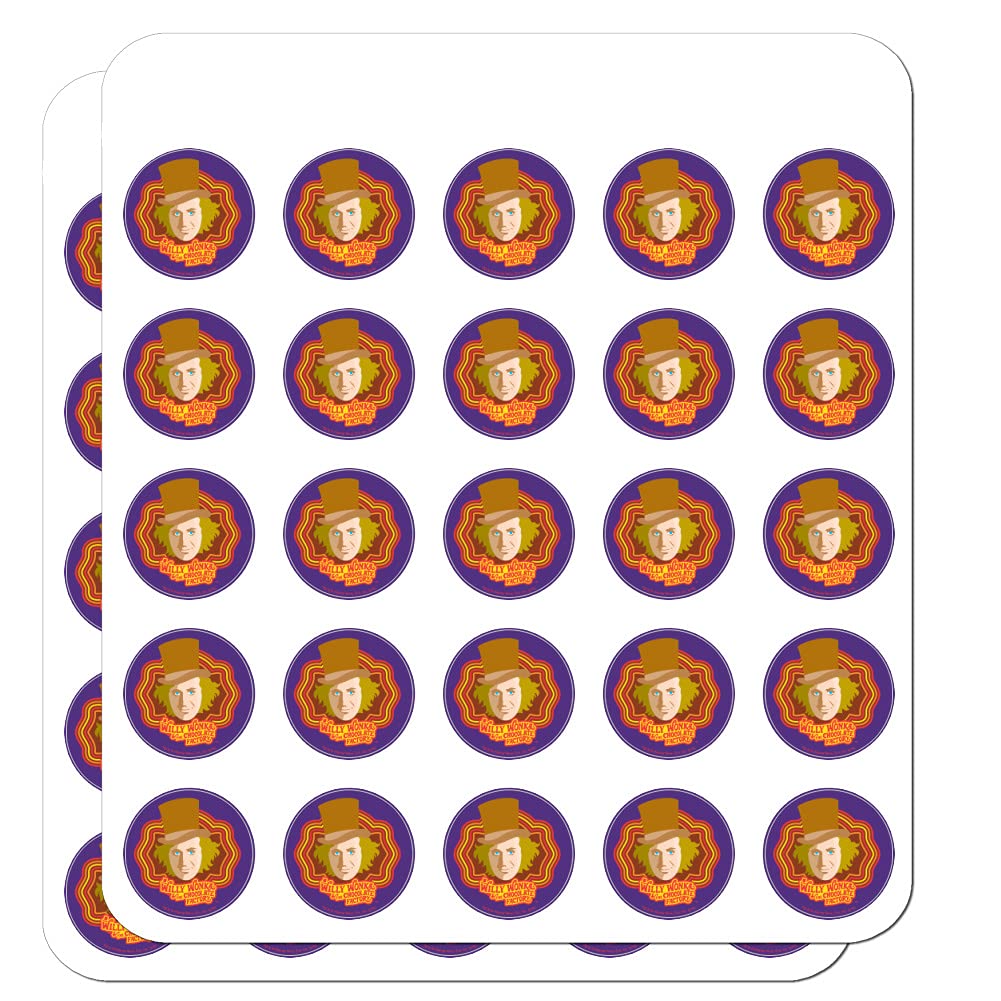 Willy Wonka and The Chocolate Factory Planner Calendar - Scrapbooking, Crafting Stickers for DIY Projects, Bullet Journaling, and Gift Wrapping | Perfect for Fans and Collectors