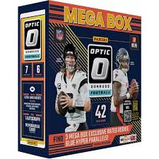 2024 Panini Optic Football Mega Box - Premium Trading Cards Collection for NFL Fans | Perfect for Collectors, Investors & Fantasy Football Enthusiasts