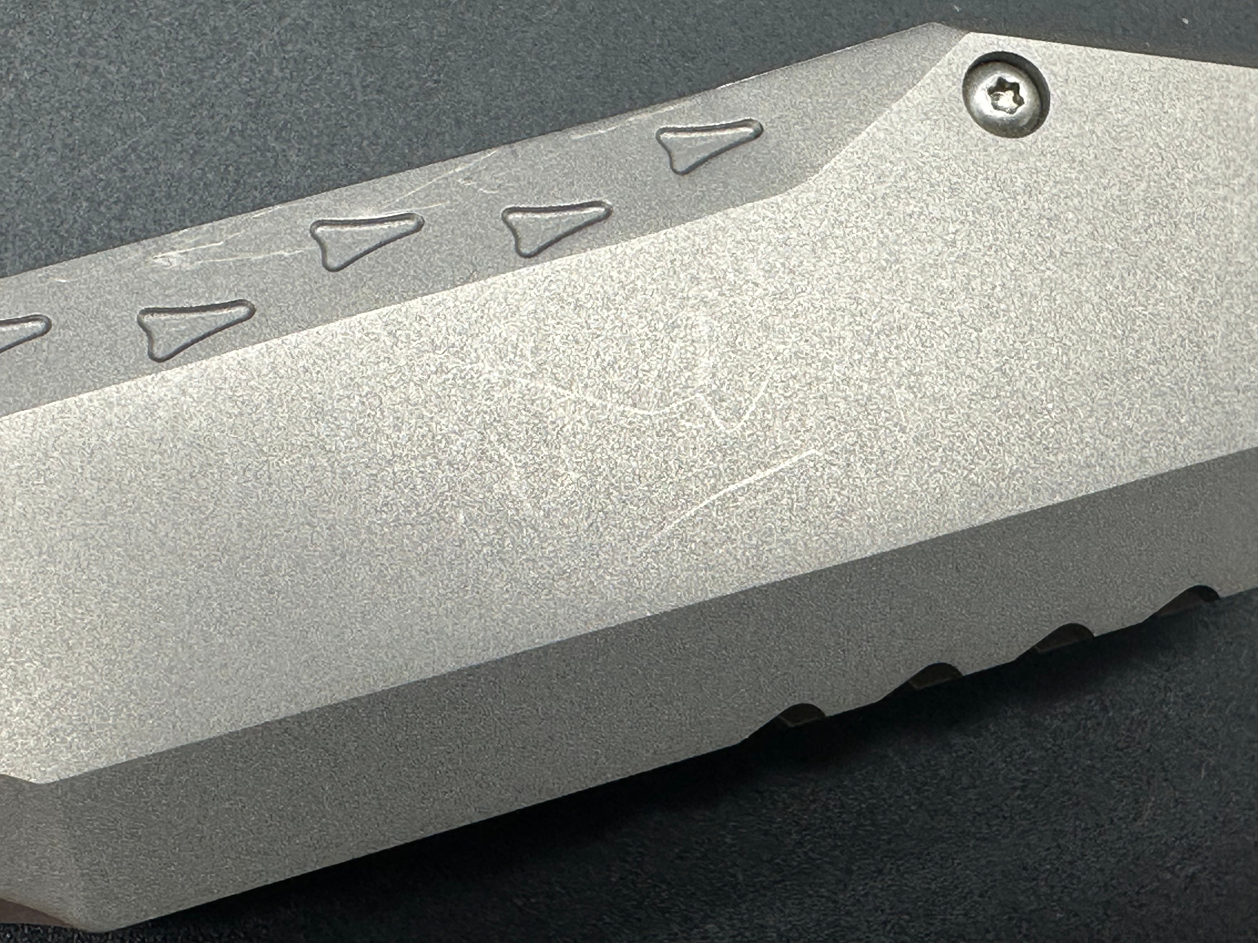 Southern Grind Penguin Folding Knife - S90V Steel Blade & Titanium Handle for EDC, Outdoor, and Survival Use