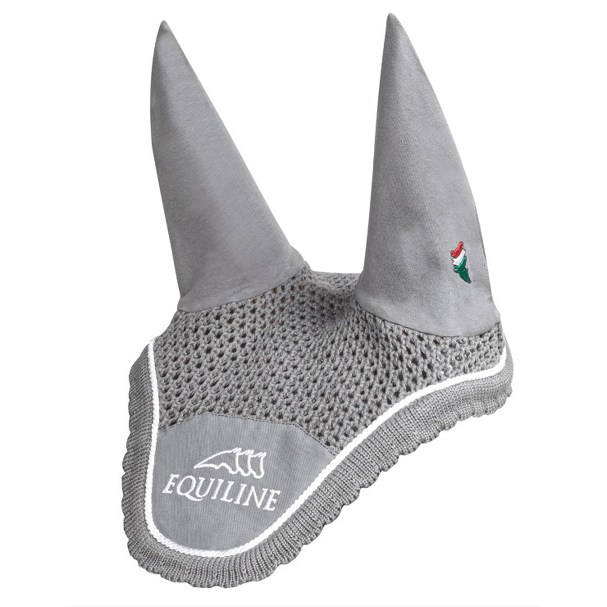 Equiline Outline Ear Bonnet with Logo - Breathable Horse Riding Ear Cover for Equestrian Competitions & Training