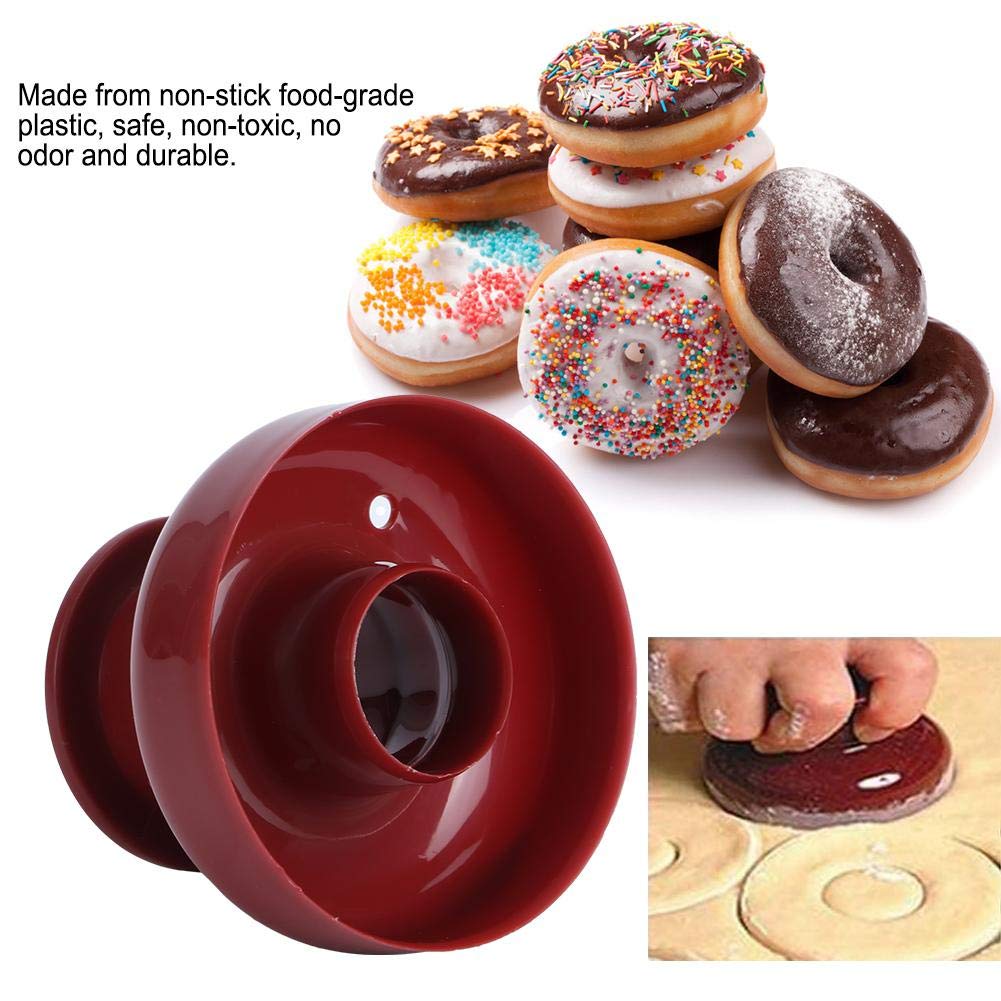 Non-Toxic Donut Cutter Set - Easy to Use Doughnut Maker for Baking, Reusable Cookie Cutter for Chocolate & Sugar Paste - Perfect for Home, School & Family Baking Activities