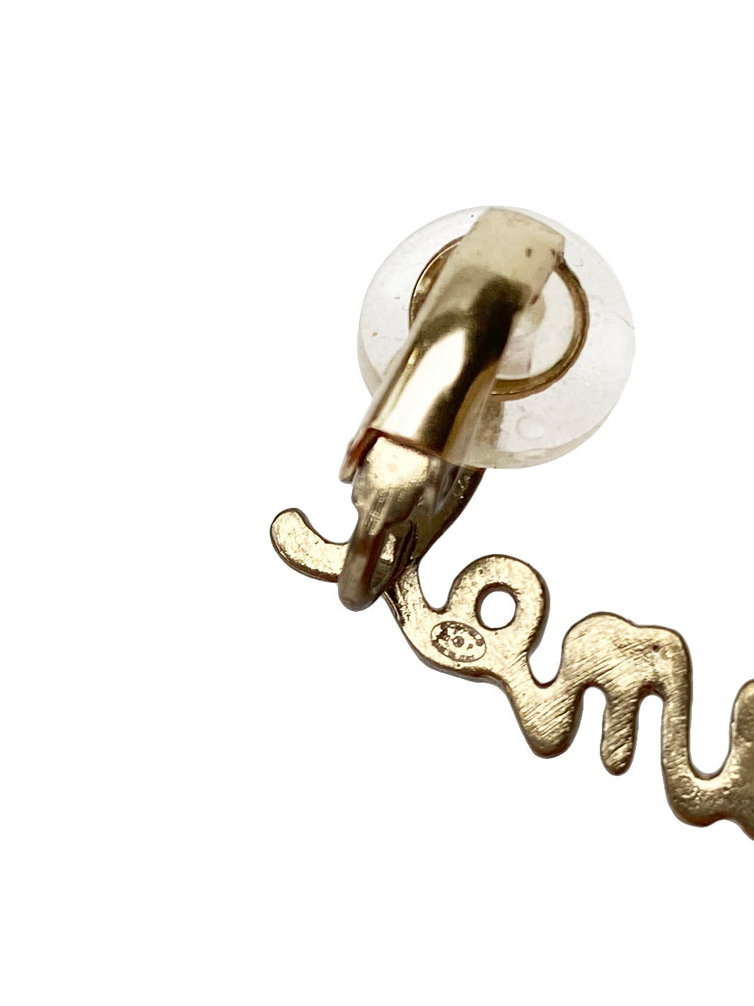 Chanel Clip-On Earrings with Dangling CC Logo - Elegant Fashion Jewelry for Women, Perfect for Parties, Weddings & Special Occasions