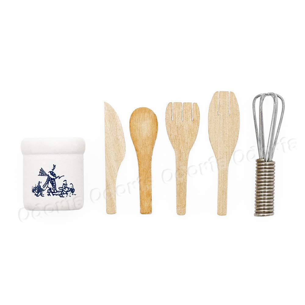 Odoria 1/12 Scale Miniature Kitchen Utensils Set - Tiny Dollhouse Accessories for DIY Crafts, Miniature Cooking Scenes & Model Displays