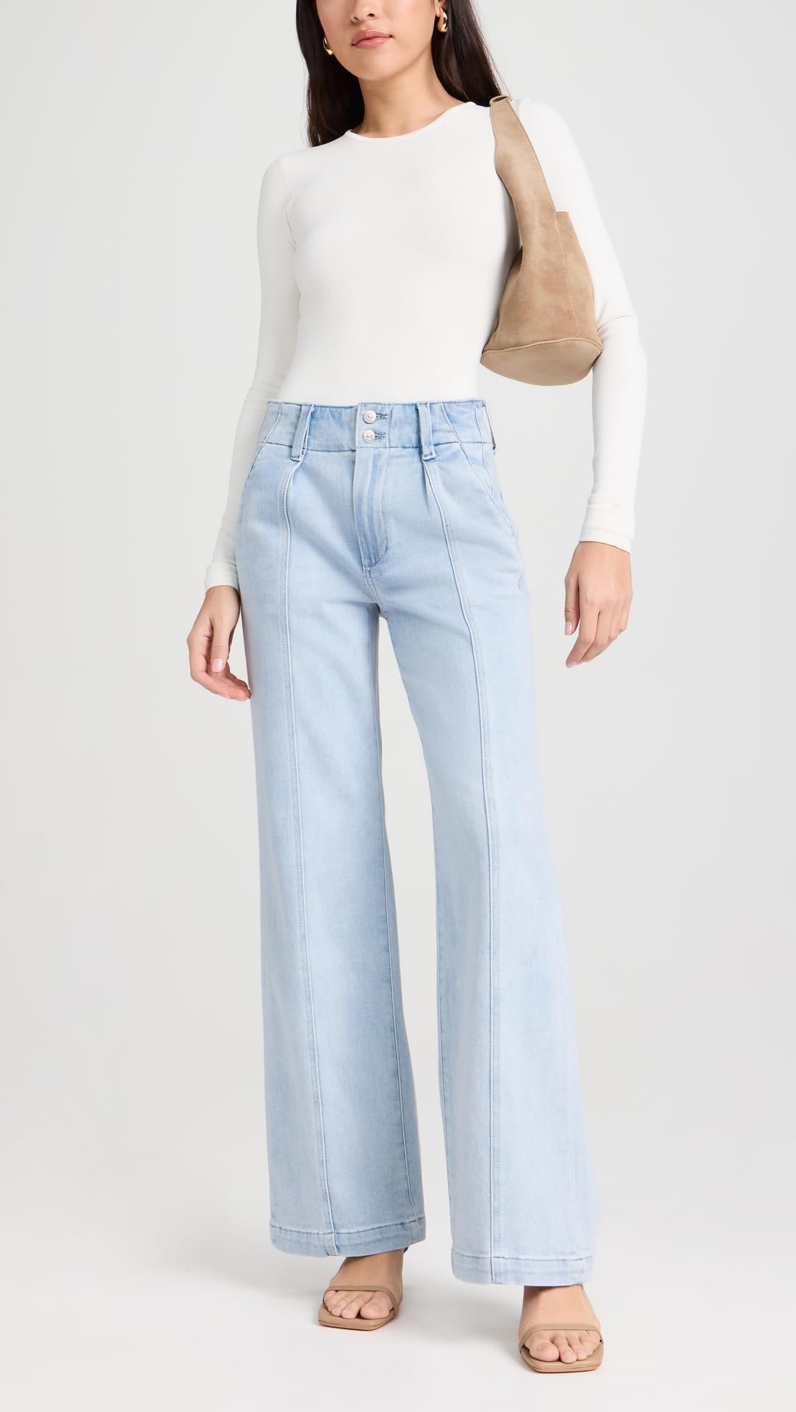 PAIGE Women's Brooklyn High-Rise Skinny Jeans - Stretch Denim Pants for Everyday Comfort & Style | Perfect for Work, Casual Outings & Date Nights