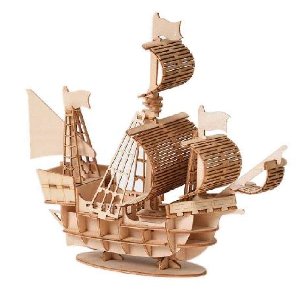 JHSHENGSHI Wooden Sailboat Model Building Kit - Handcrafted Sailing Ship Decor for Living Room, Office & Gifts - Perfect for Home Decor, Nautical Themed Parties & Collector's Display