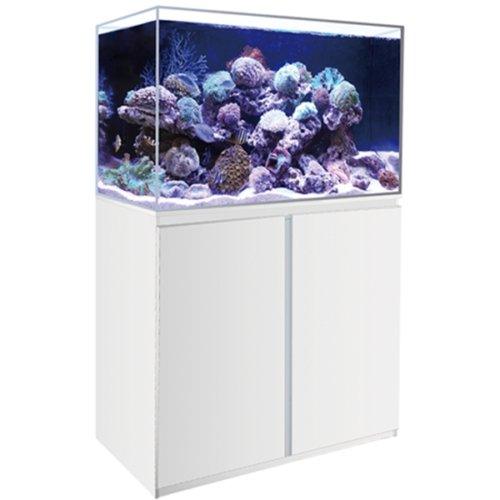 Premium Marine Tank Sump & Cabinet - White/Black 350L (91cm) for Saltwater Aquarium Filtration System | Perfect for Reef Tanks, Fish Tanks & Aquatic Life Support Systems