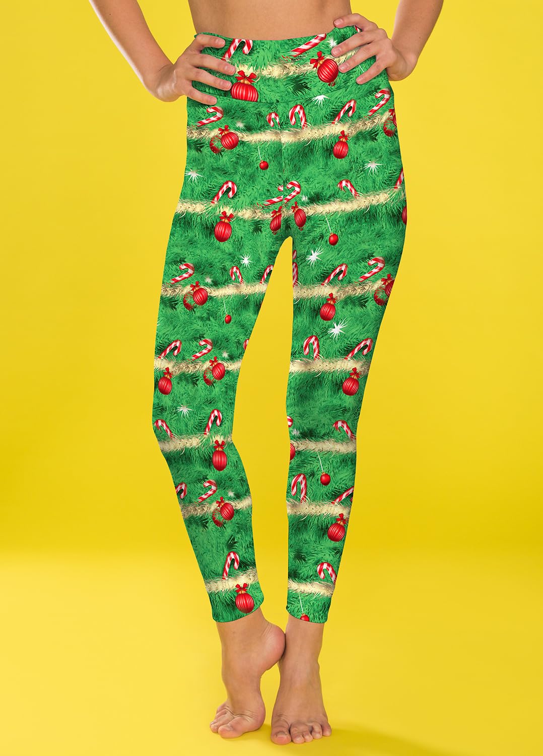 Women's Sugar Skull Leggings - Soft Brushed High Waisted Yoga Pants for Halloween & Christmas - Perfect for Costume Parties, Festive Celebrations & Everyday Wear