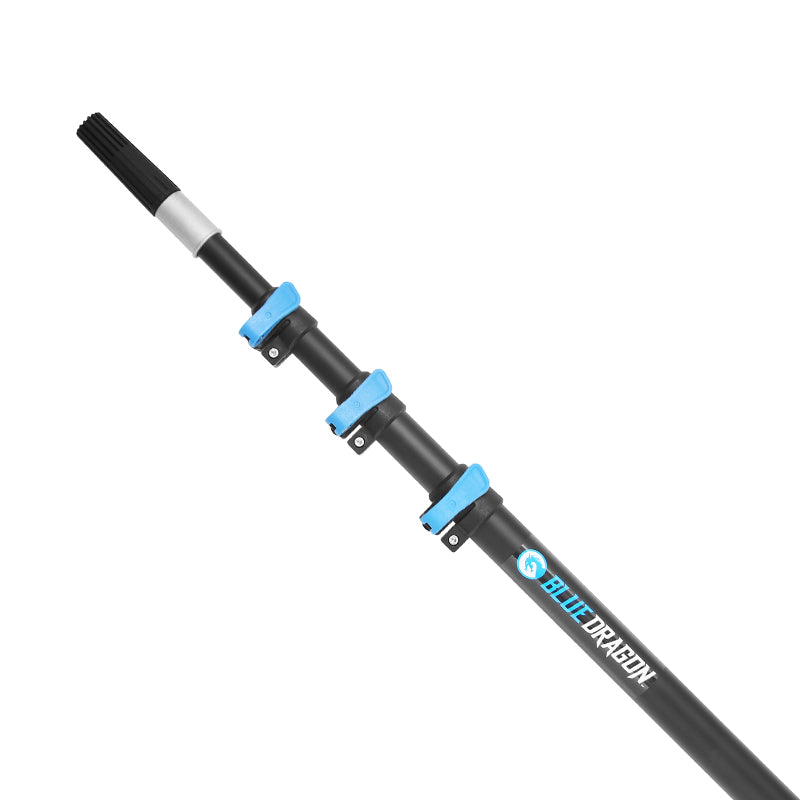 Blue Aluminum Extension Poles for Painting, Cleaning & Maintenance - Adjustable Telescopic Pole for Windows, Walls & Ceilings - Lightweight & Durable for Indoor/Outdoor Use