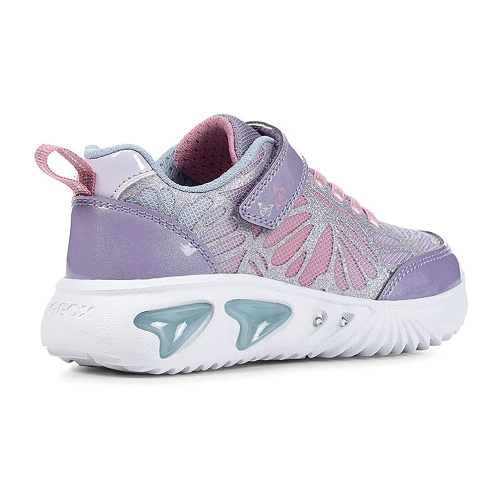 Geox Girl Assister 4 Sneakers - Breathable Lightweight School Shoes for Girls | Perfect for Classroom, Playground & Everyday Wear