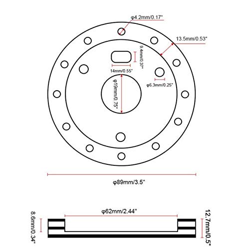 Universal Car Wheel Spacer 0.5