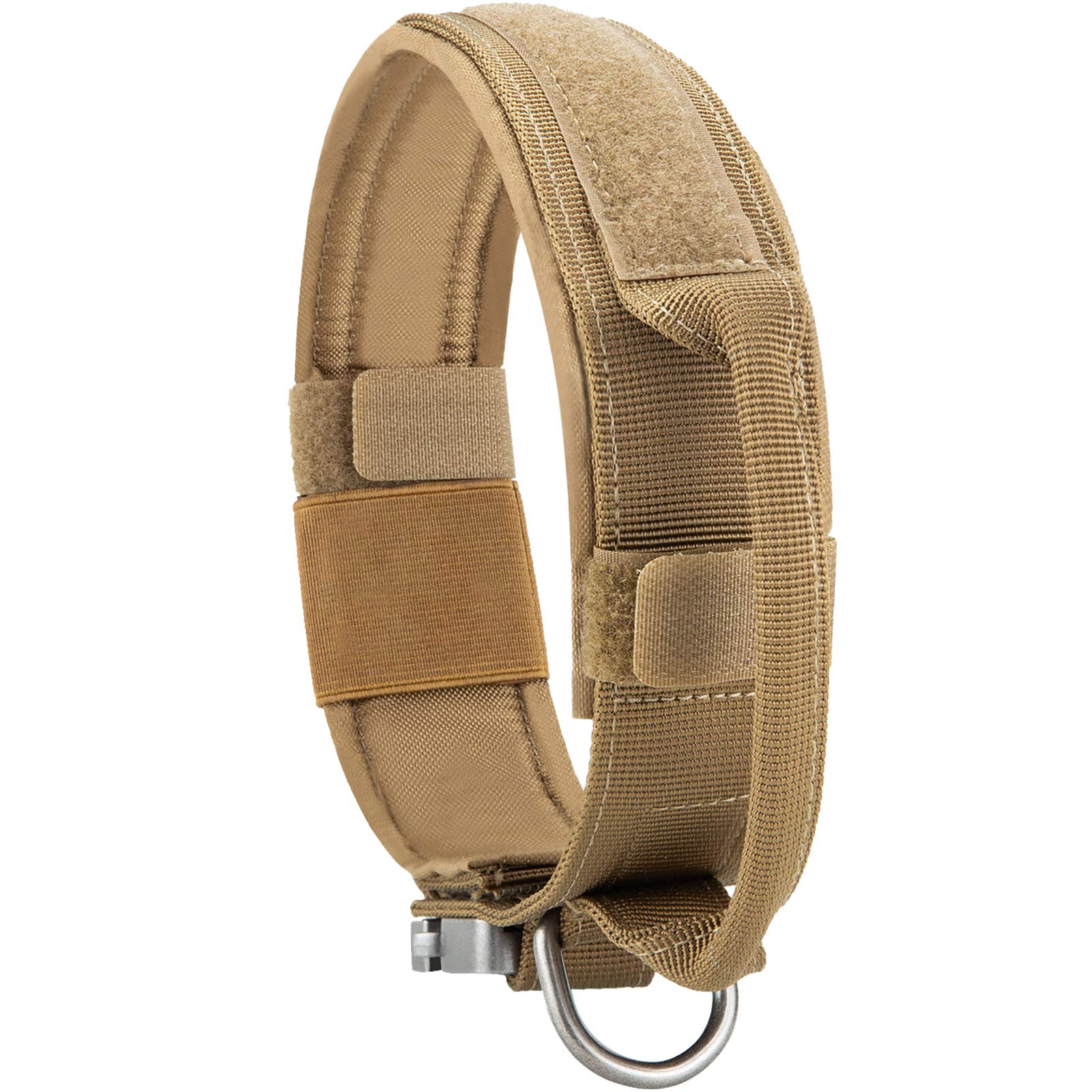 Tactical Dog Collar - Heavy Duty Military K9 Collar with Metal Buckle for Medium & Large Dogs | Durable Training, Outdoor Adventures & Security Use