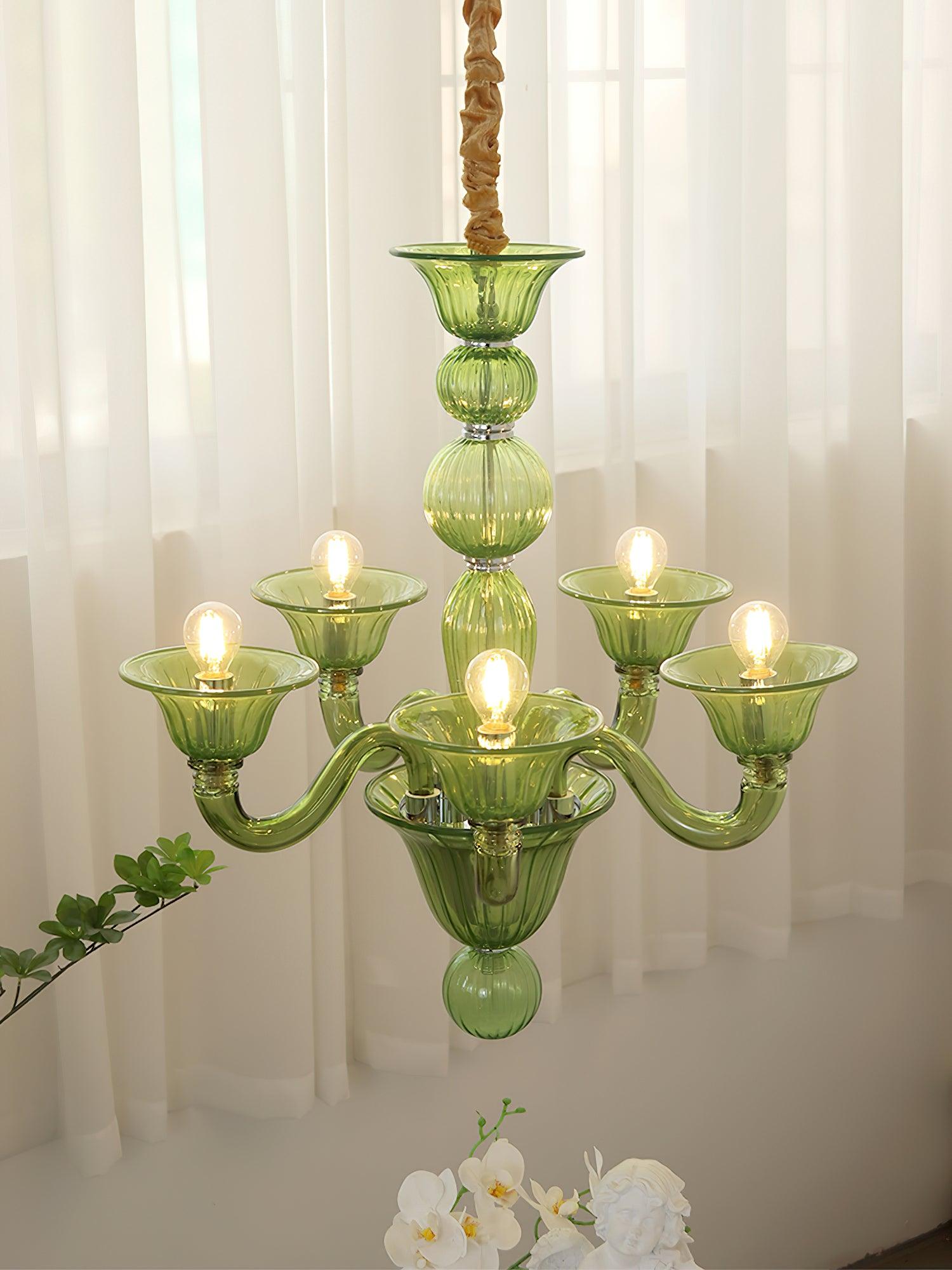 Elegant Calle Rafina Chandelier - Modern Crystal Ceiling Light Fixture for Dining Room, Living Room & Bedroom Decor